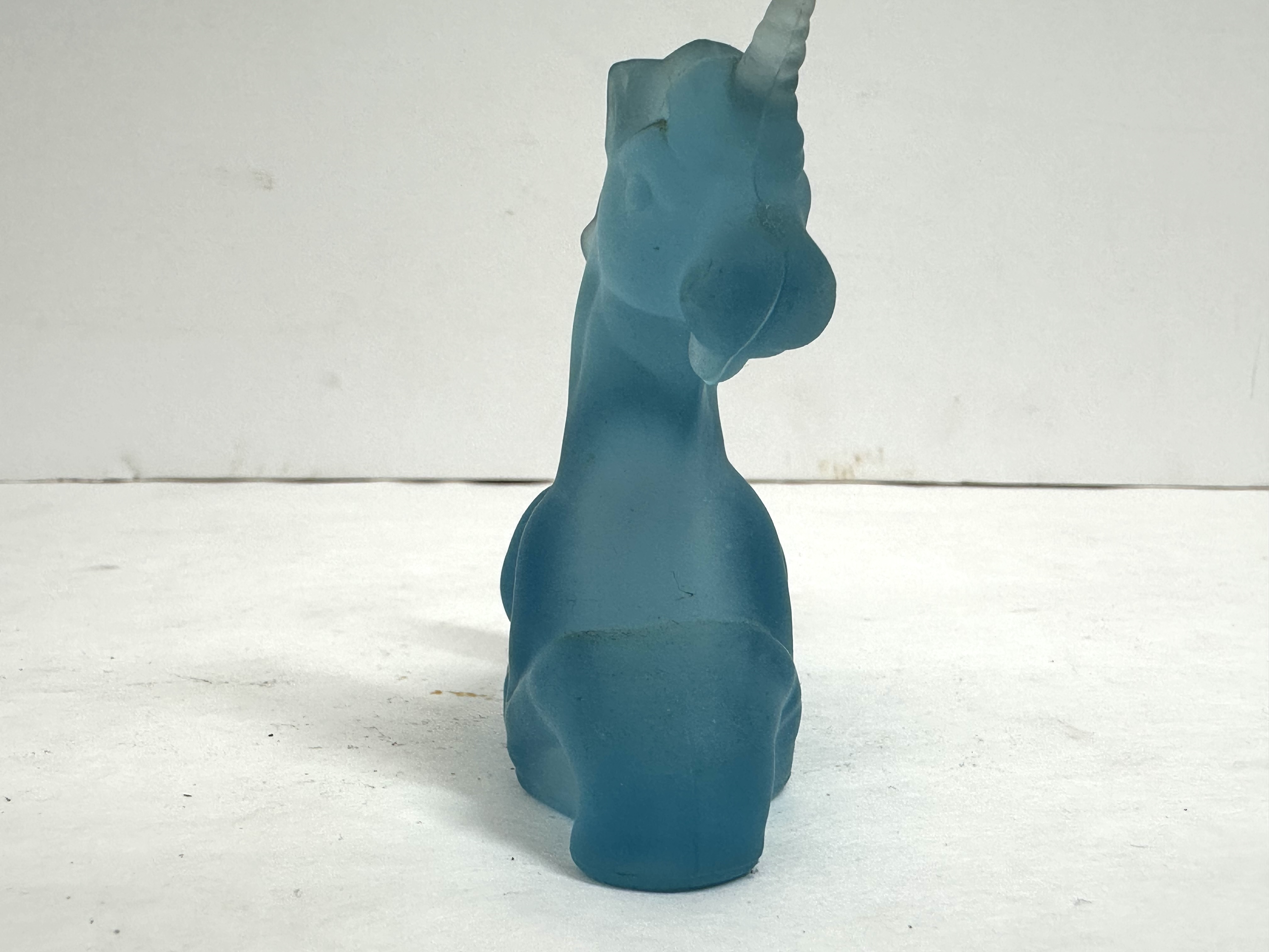 BOYD BLUE FROSTED GLASS UNICORN RARE