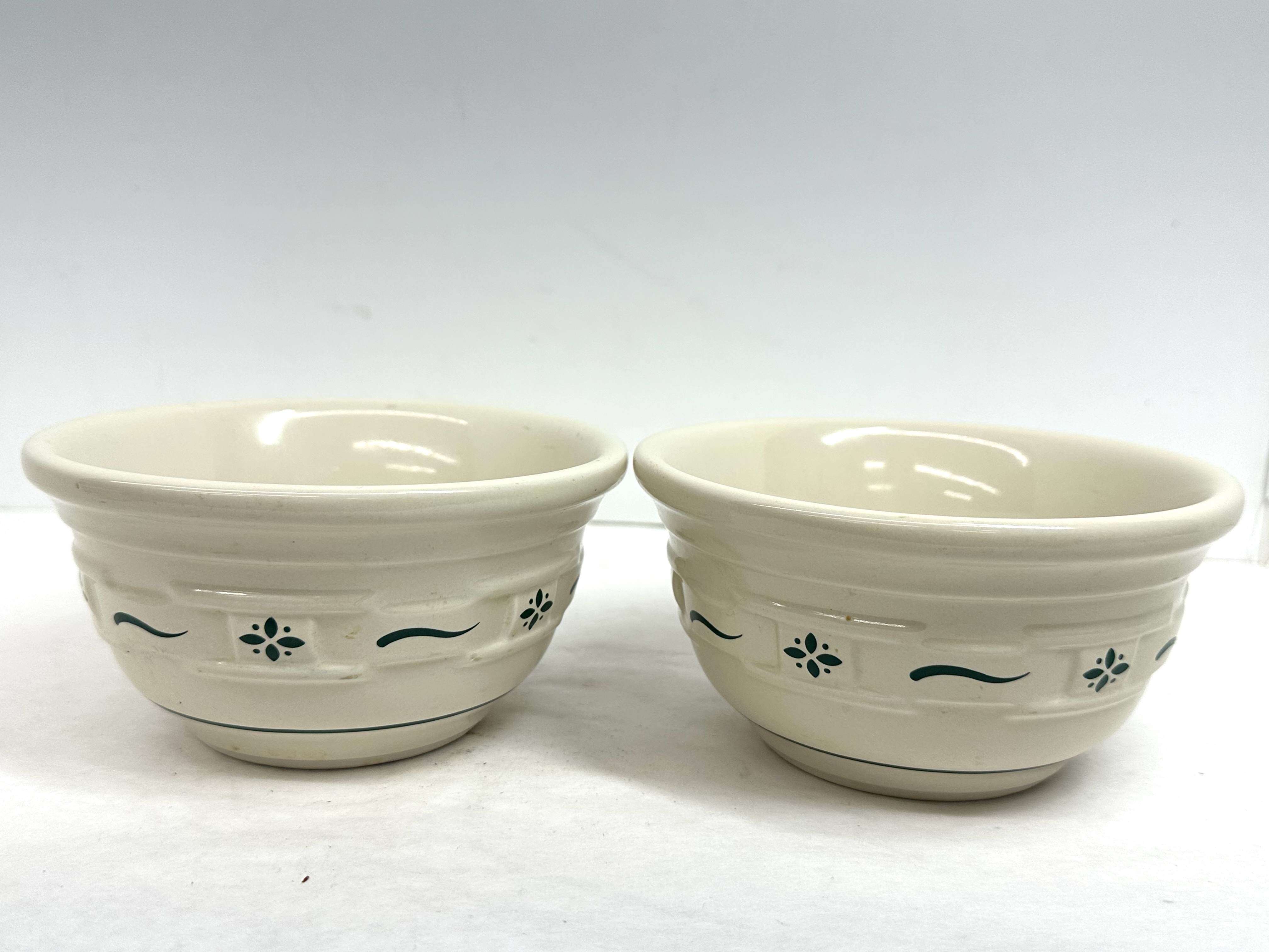 LONGABERGER CERAMIC BOWLS, 1990S