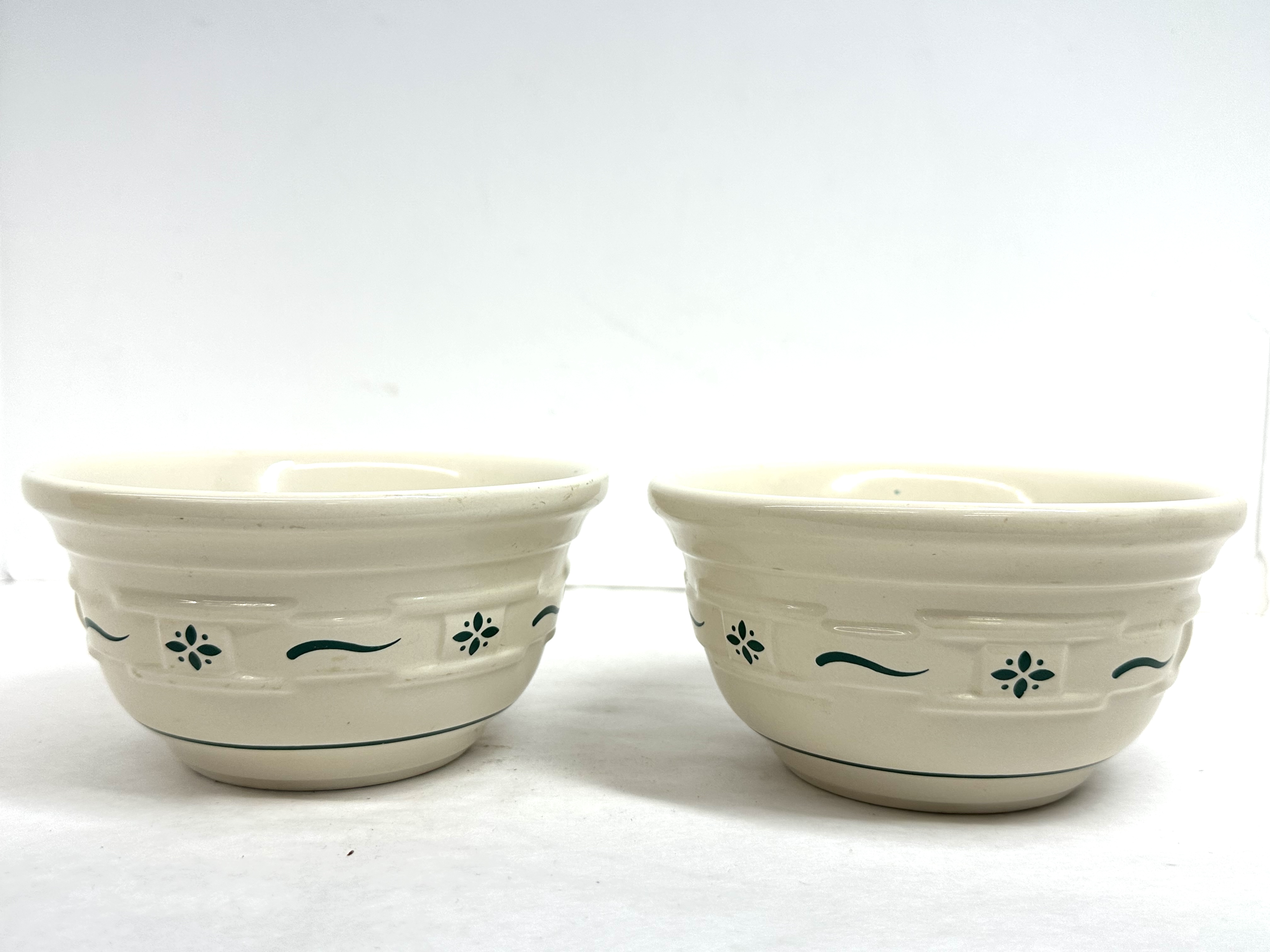 LONGABERGER CERAMIC BOWLS, 1990S