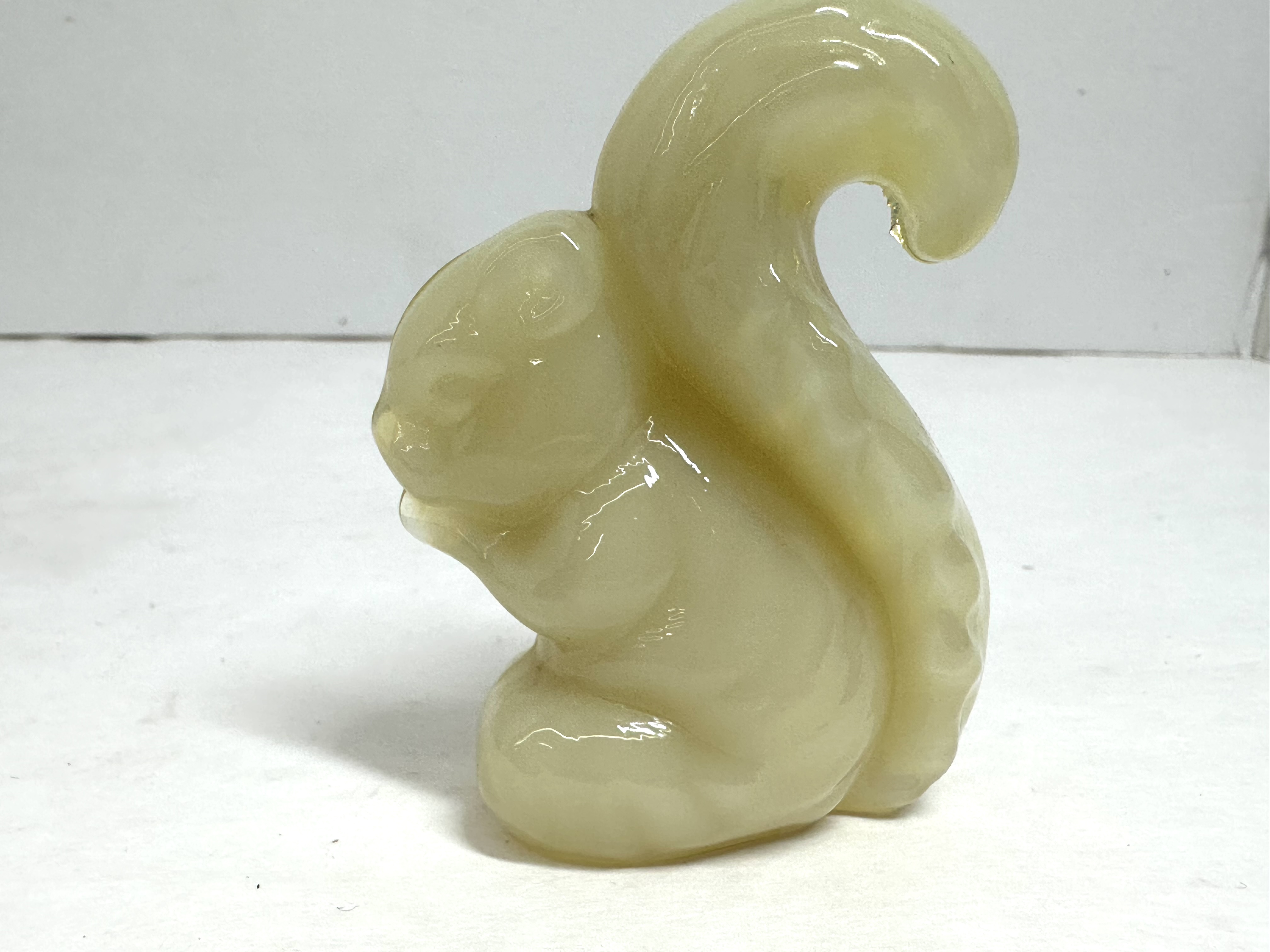BOYD PALE YELLOW SQUIRREL FIGURINE