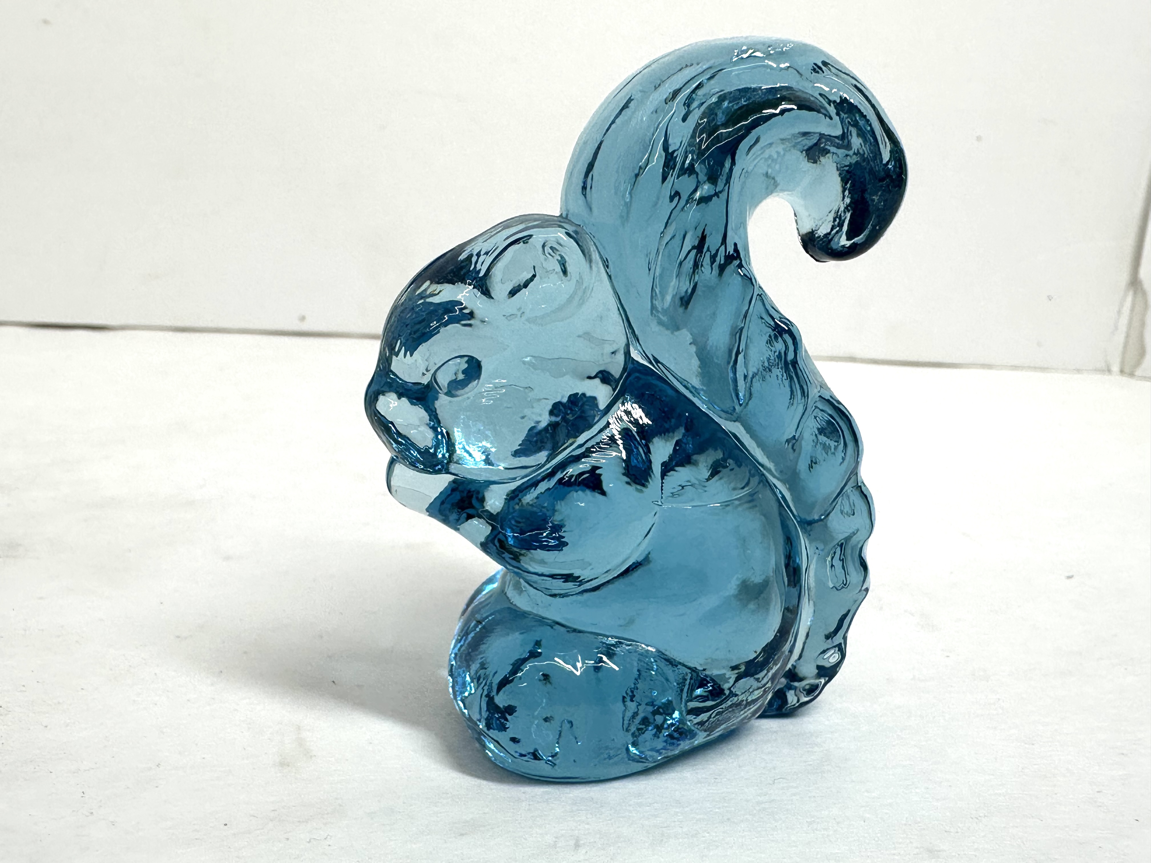 BOYD BLUE GLASS SQUIRREL, 1978-1983