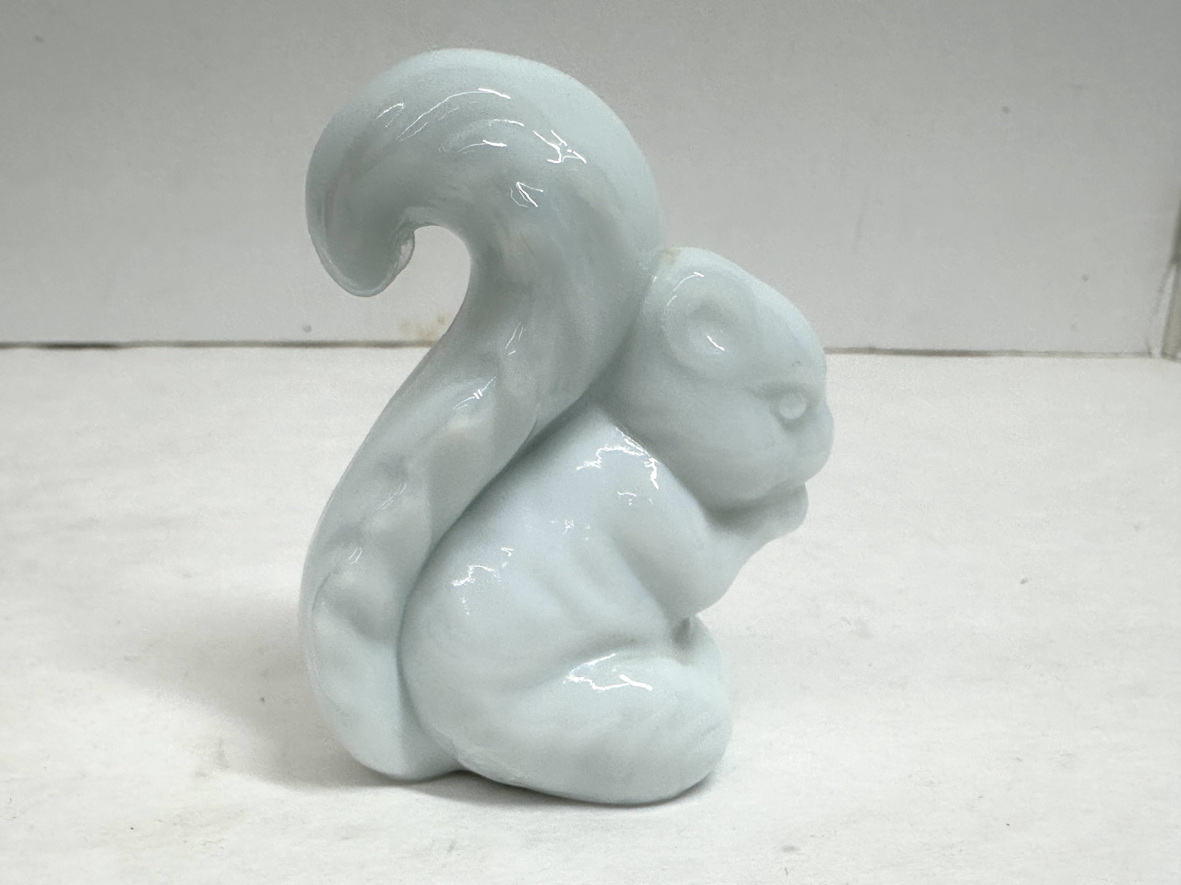 BOYD MILK GLASS SQUIRREL, 20TH CENTURY