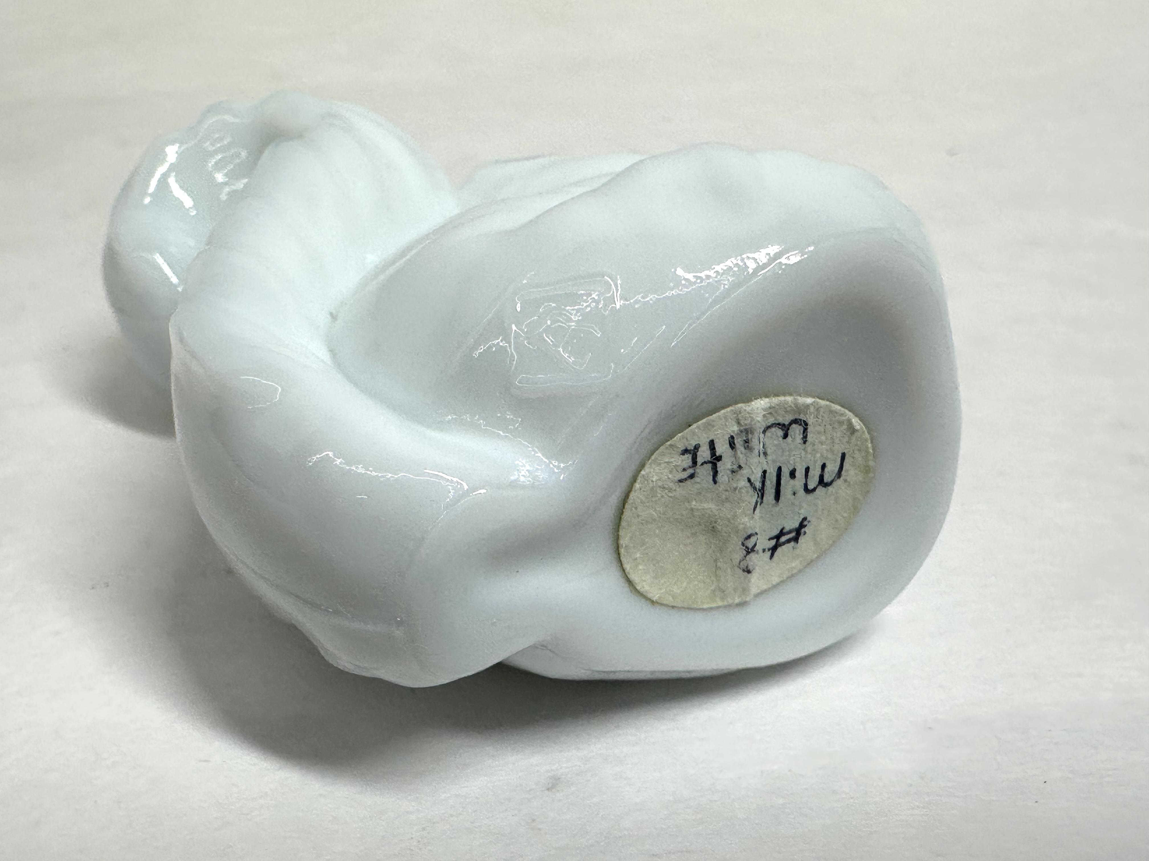 BOYD MILK GLASS SQUIRREL, 20TH CENTURY