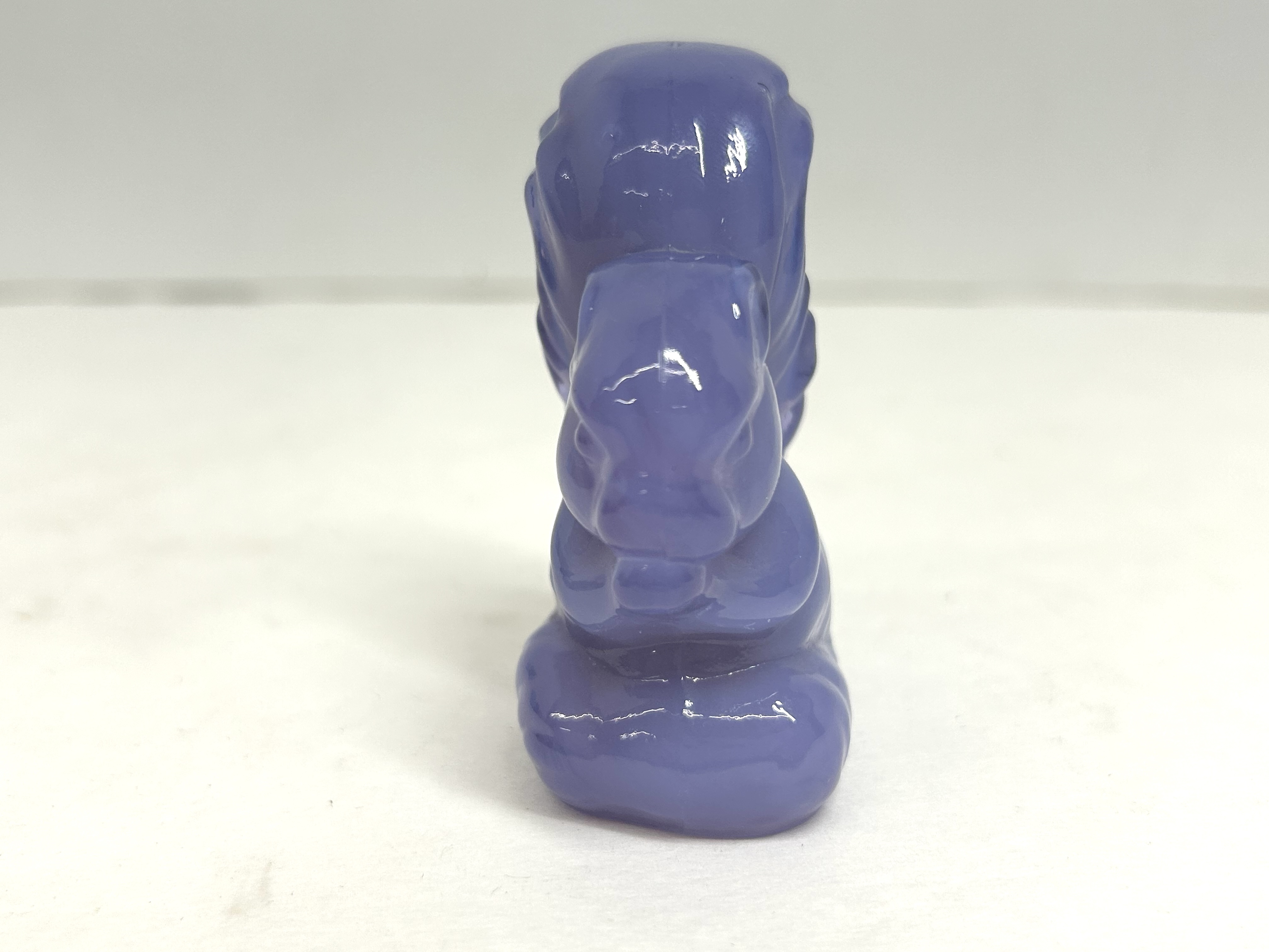 BOYD PURPLE GLASS SQUIRREL FIGURINES, 20TH CENTURY