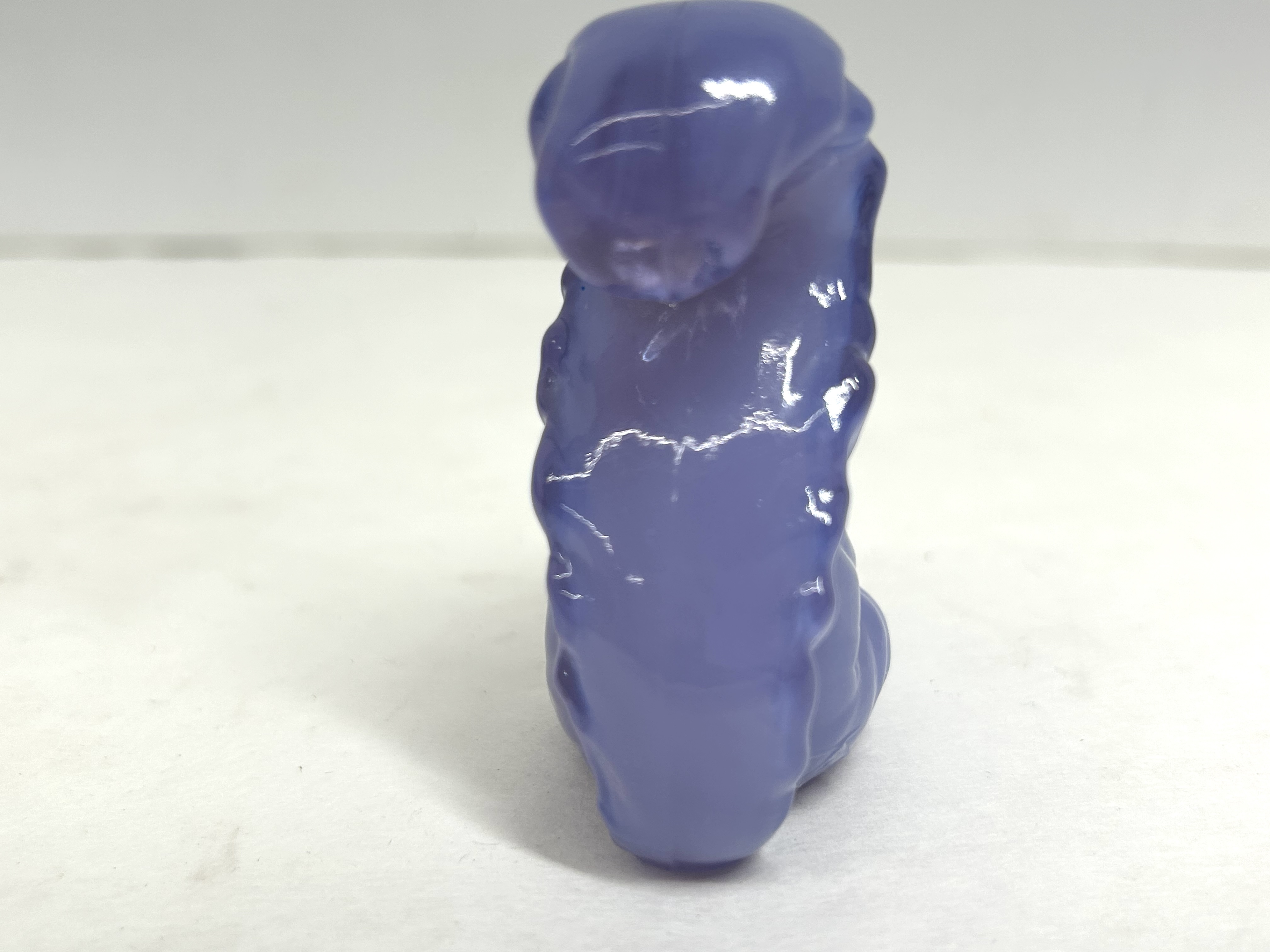 BOYD PURPLE GLASS SQUIRREL FIGURINES, 20TH CENTURY