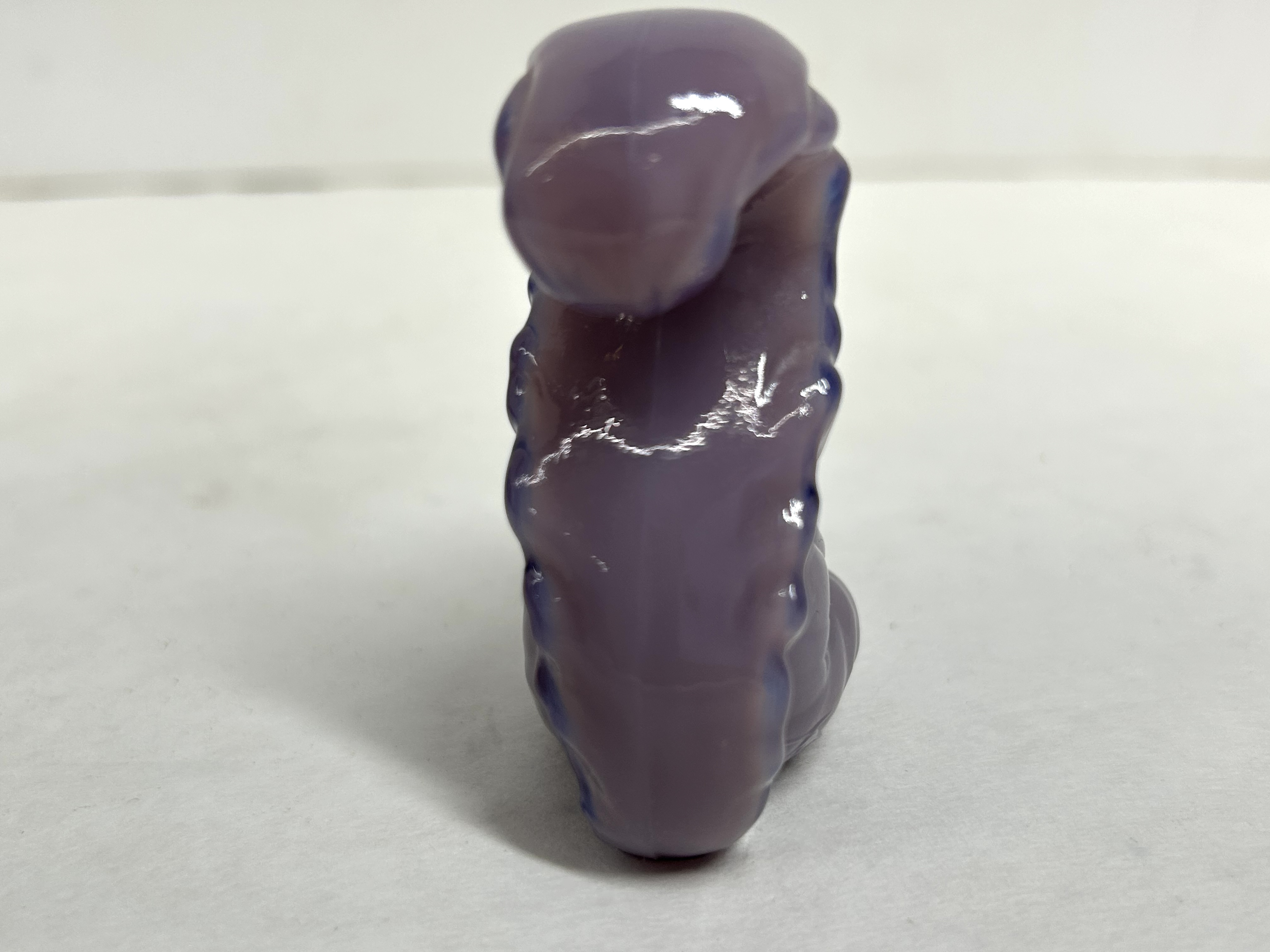 BOYD PURPLE SLAG GLASS SQUIRREL FIGURINE
