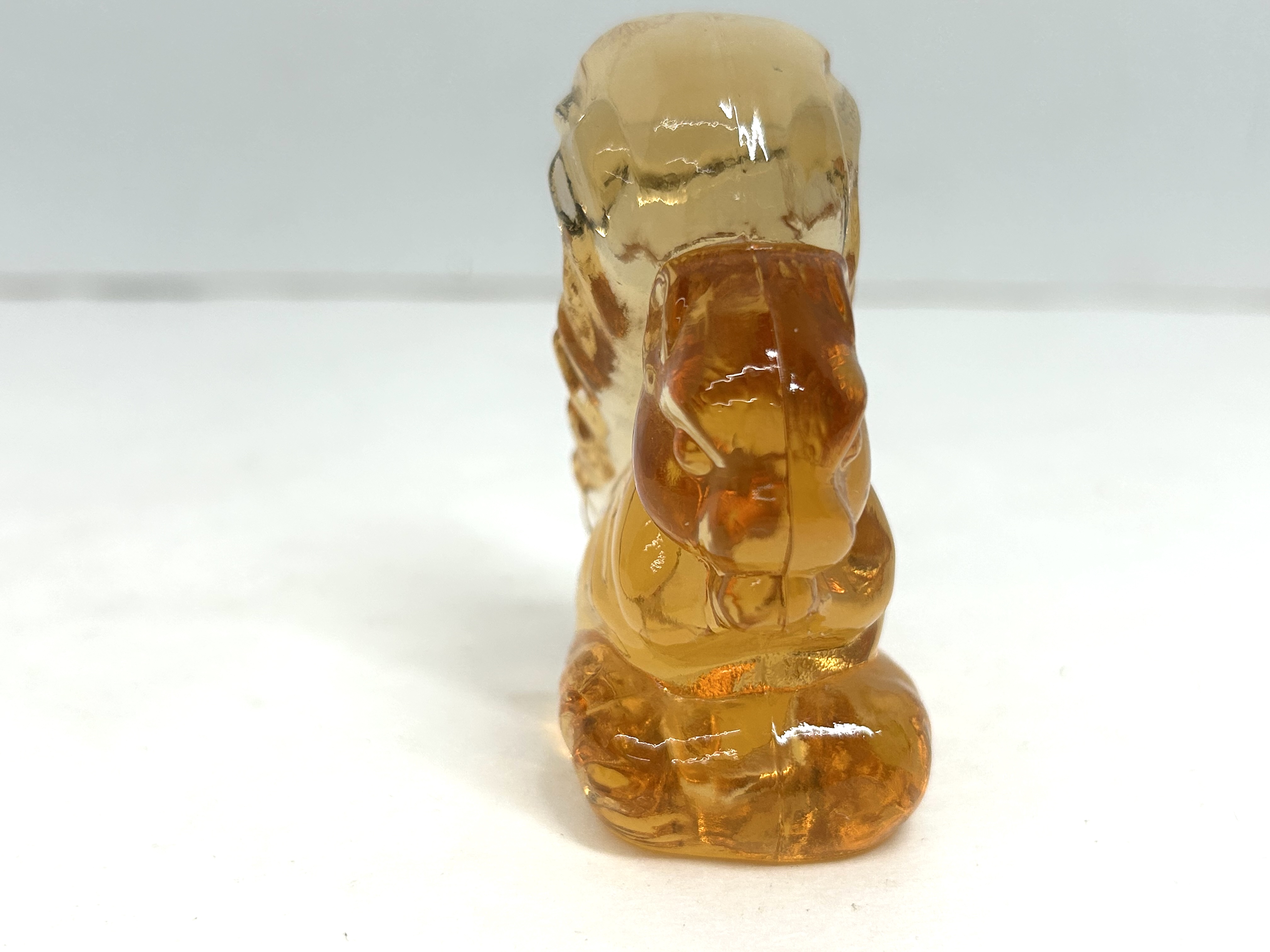 BOYD PEACH SQUIRREL FIGURINE