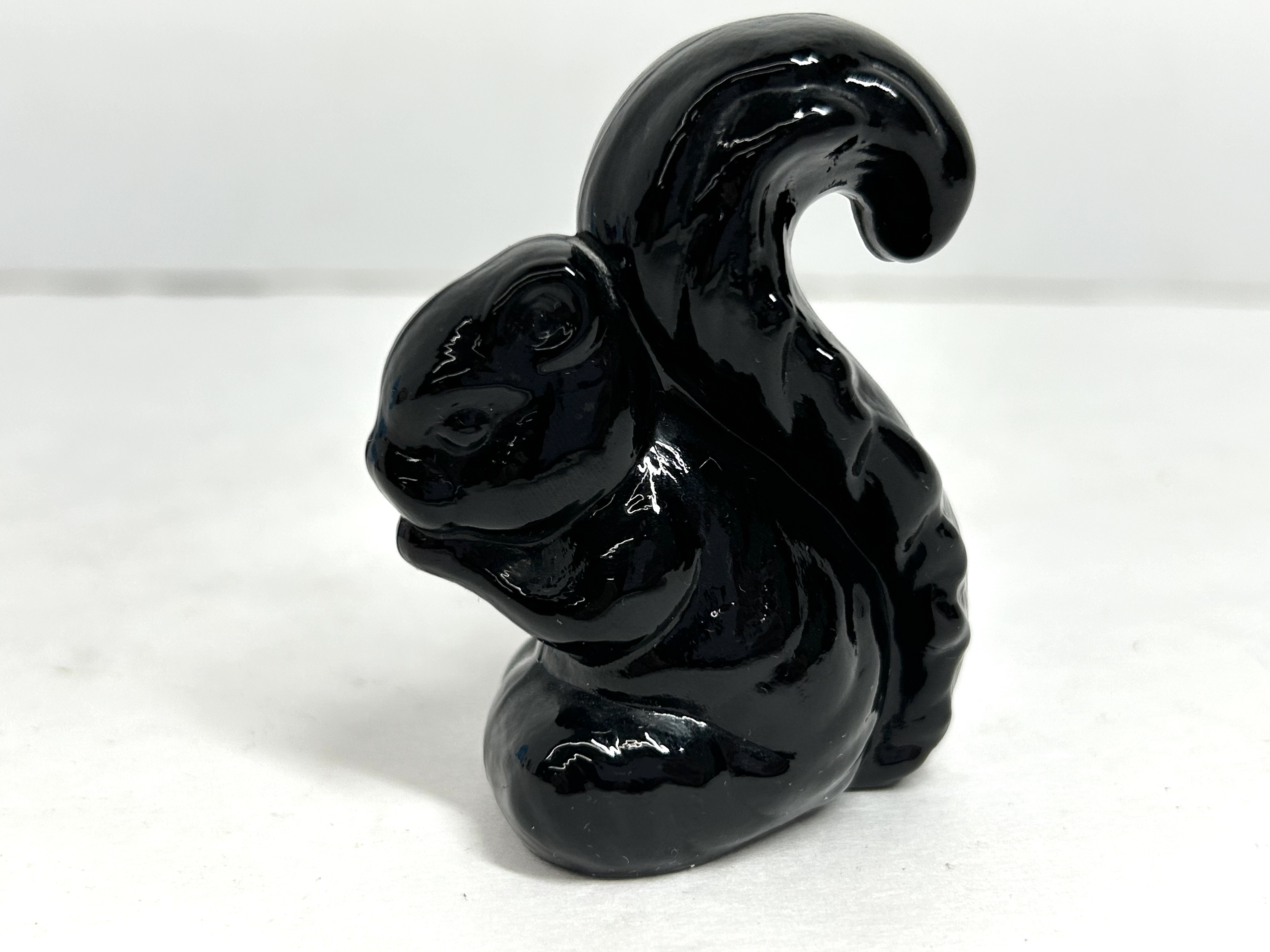 PLUM BOYD GLASS SQUIRREL, 20TH CENTURY