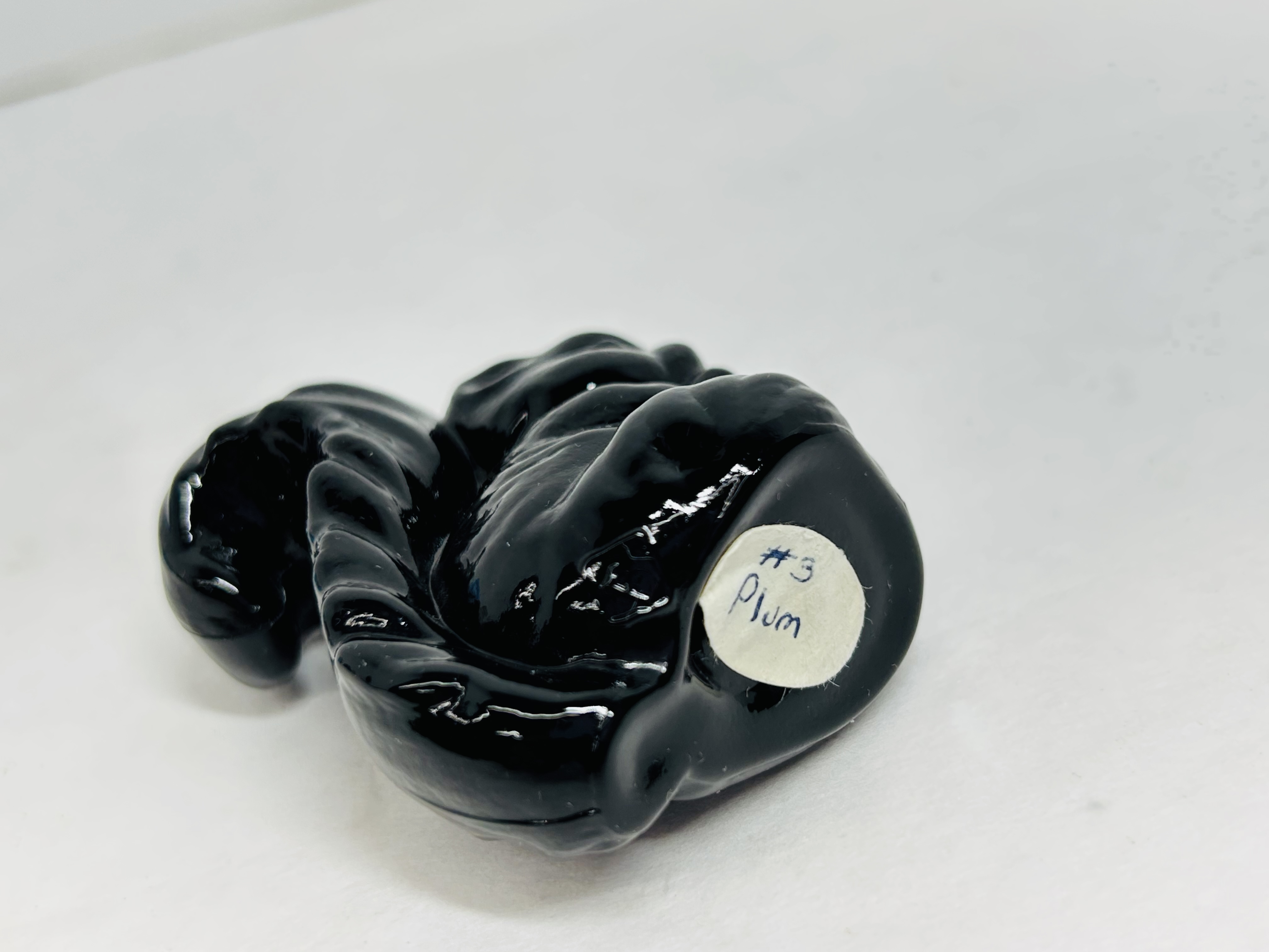 PLUM BOYD GLASS SQUIRREL, 20TH CENTURY