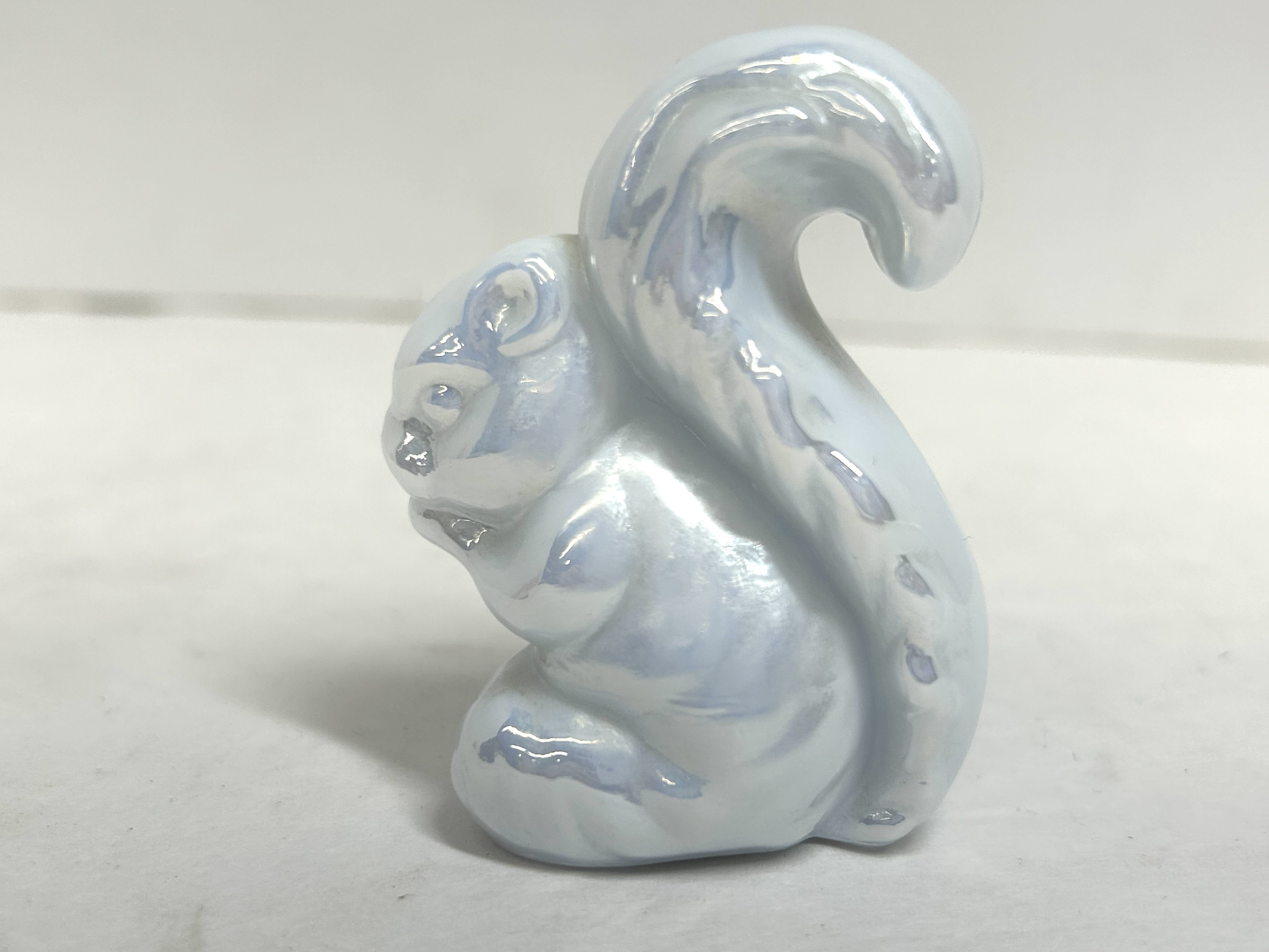 WHITE IRIDESCENT BOYD SQUIRREL