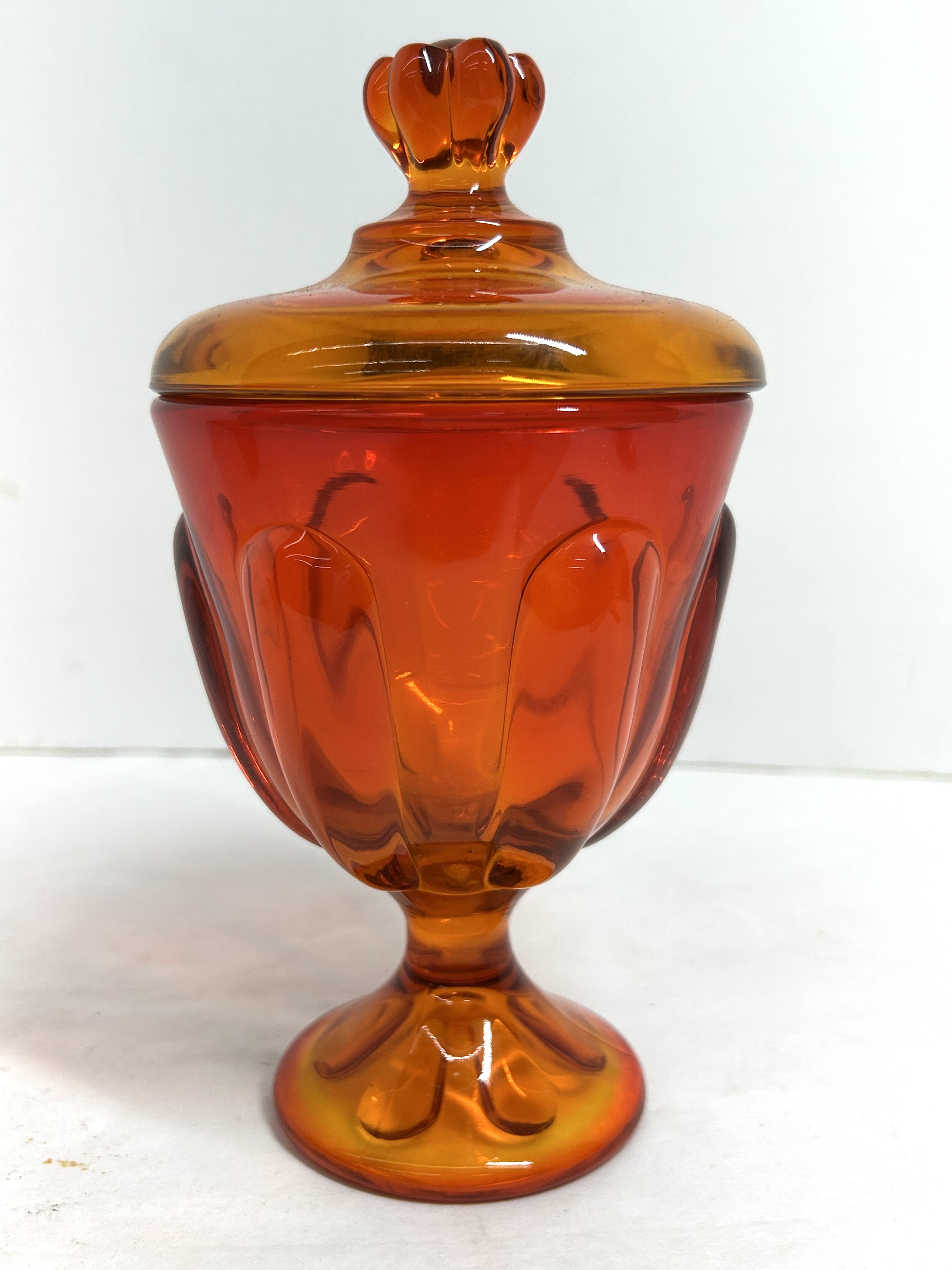 VIKING STYLE PERSIMMON CANDY DISH, 1960