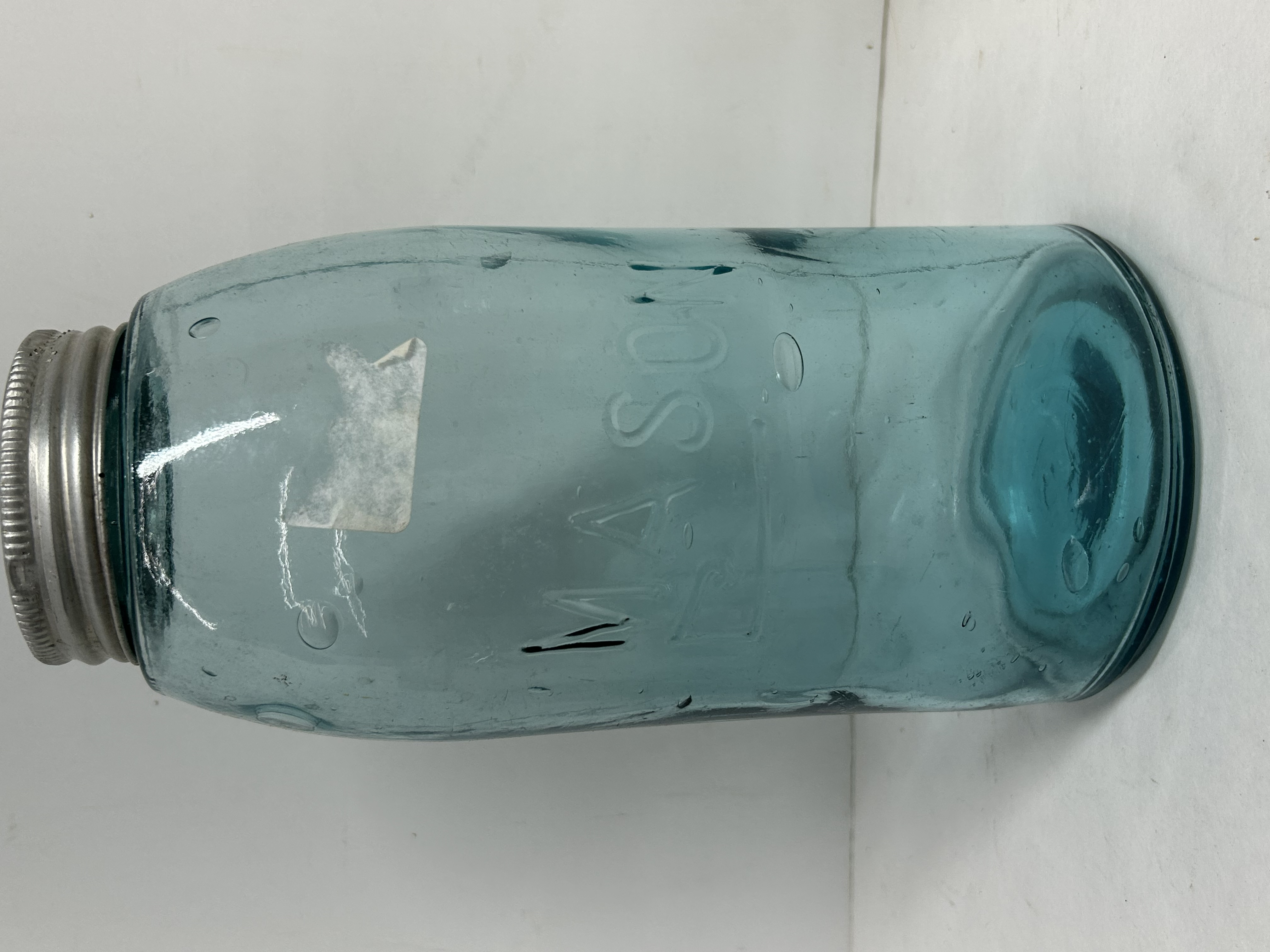 ASSORTED ANTIQUE GLASS CANNING JARS