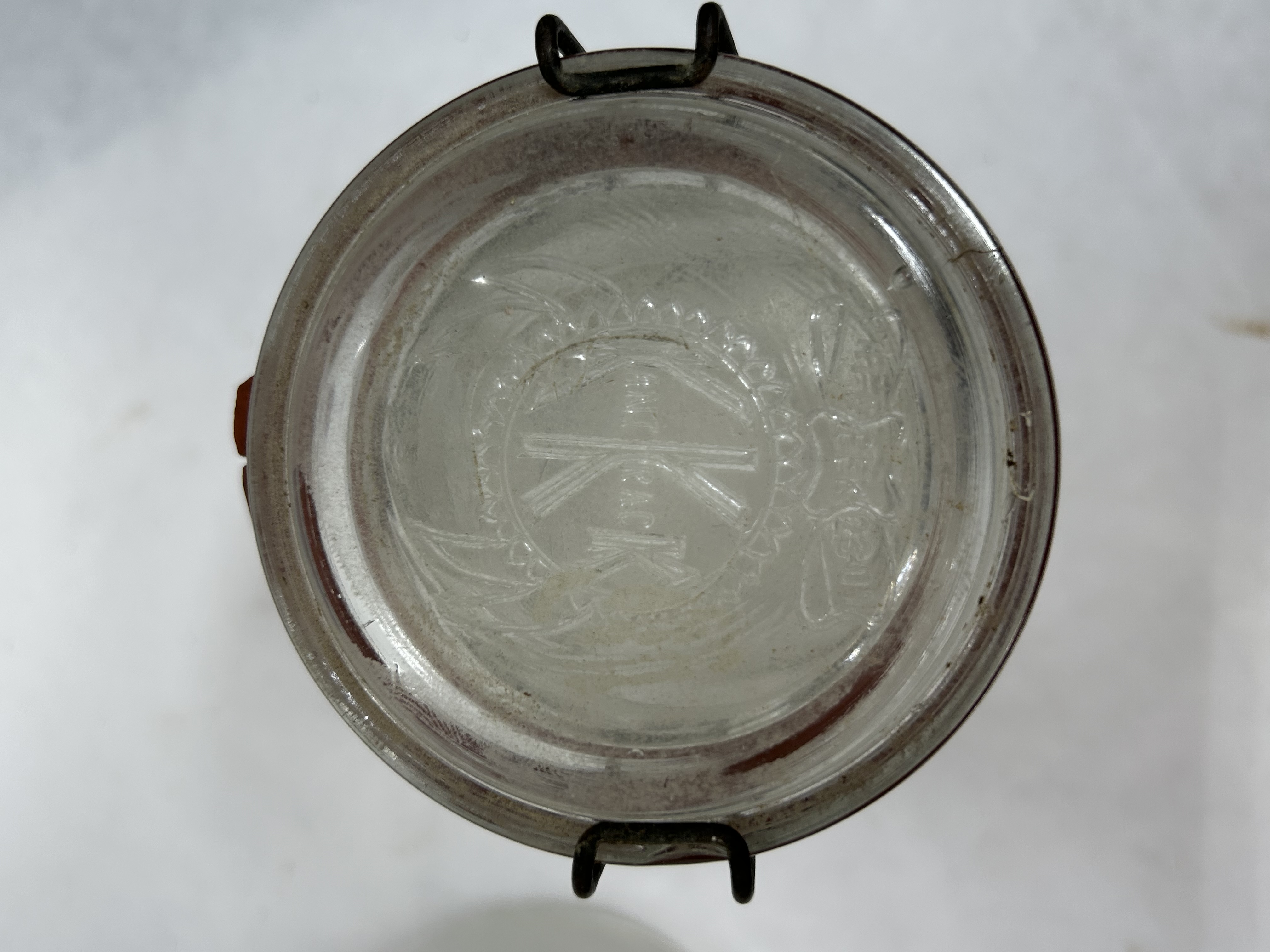 ASSORTED MAKERS SIX GLASS CANNING JARS 1900