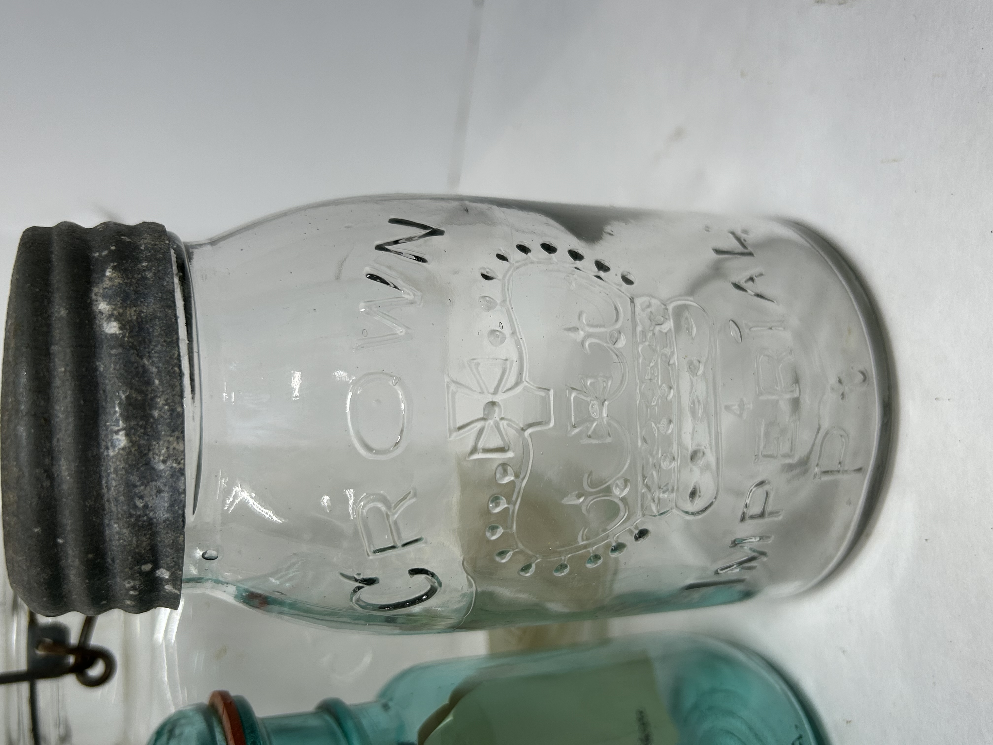 VARIOUS MAKERS, GLASS CANNING JARS, 1874-1976