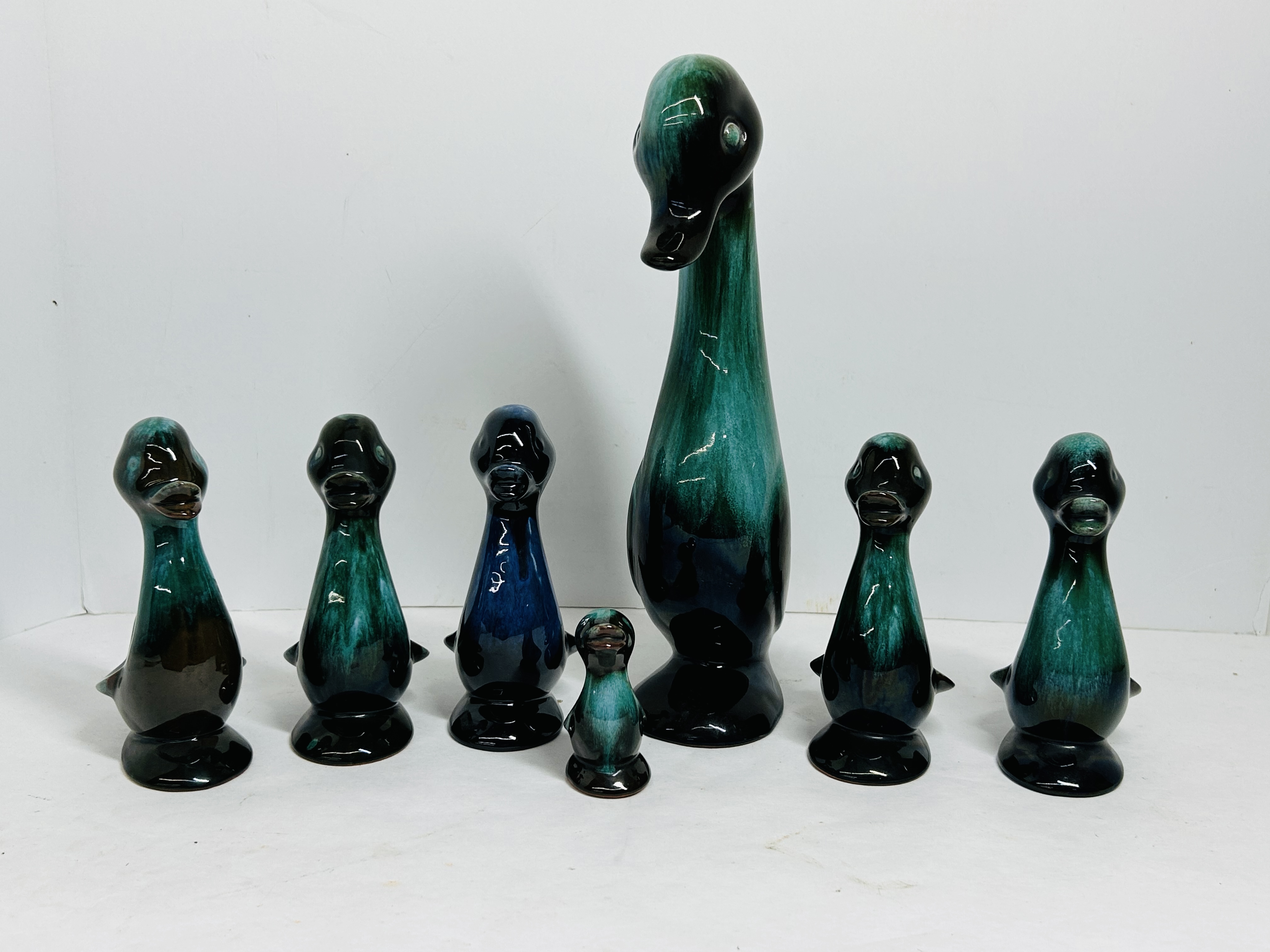 BLUE MOUNTAIN POTTERY STYLE CERAMIC WATERFOWL, MID-CENTURY