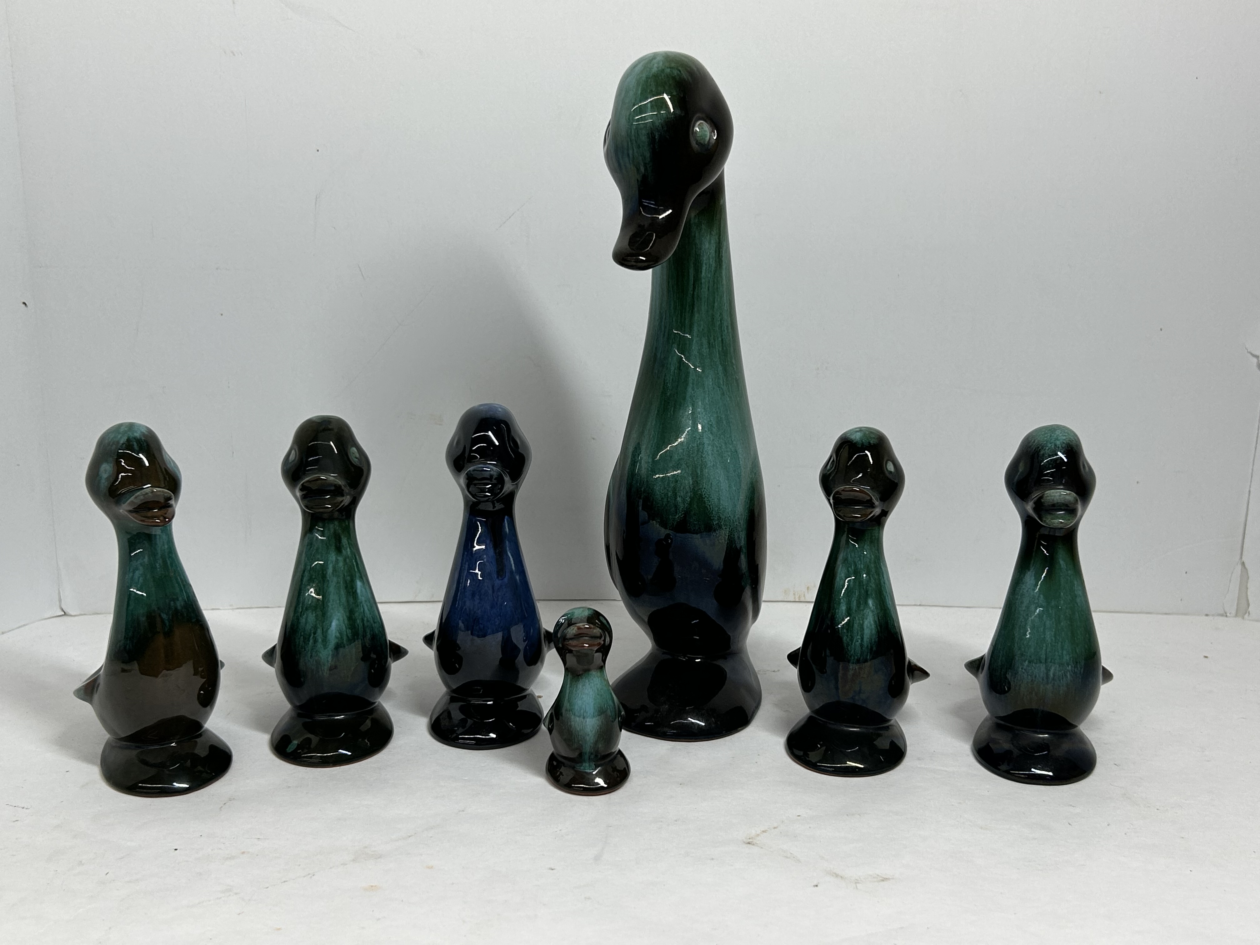 BLUE MOUNTAIN POTTERY STYLE CERAMIC WATERFOWL, MID-CENTURY