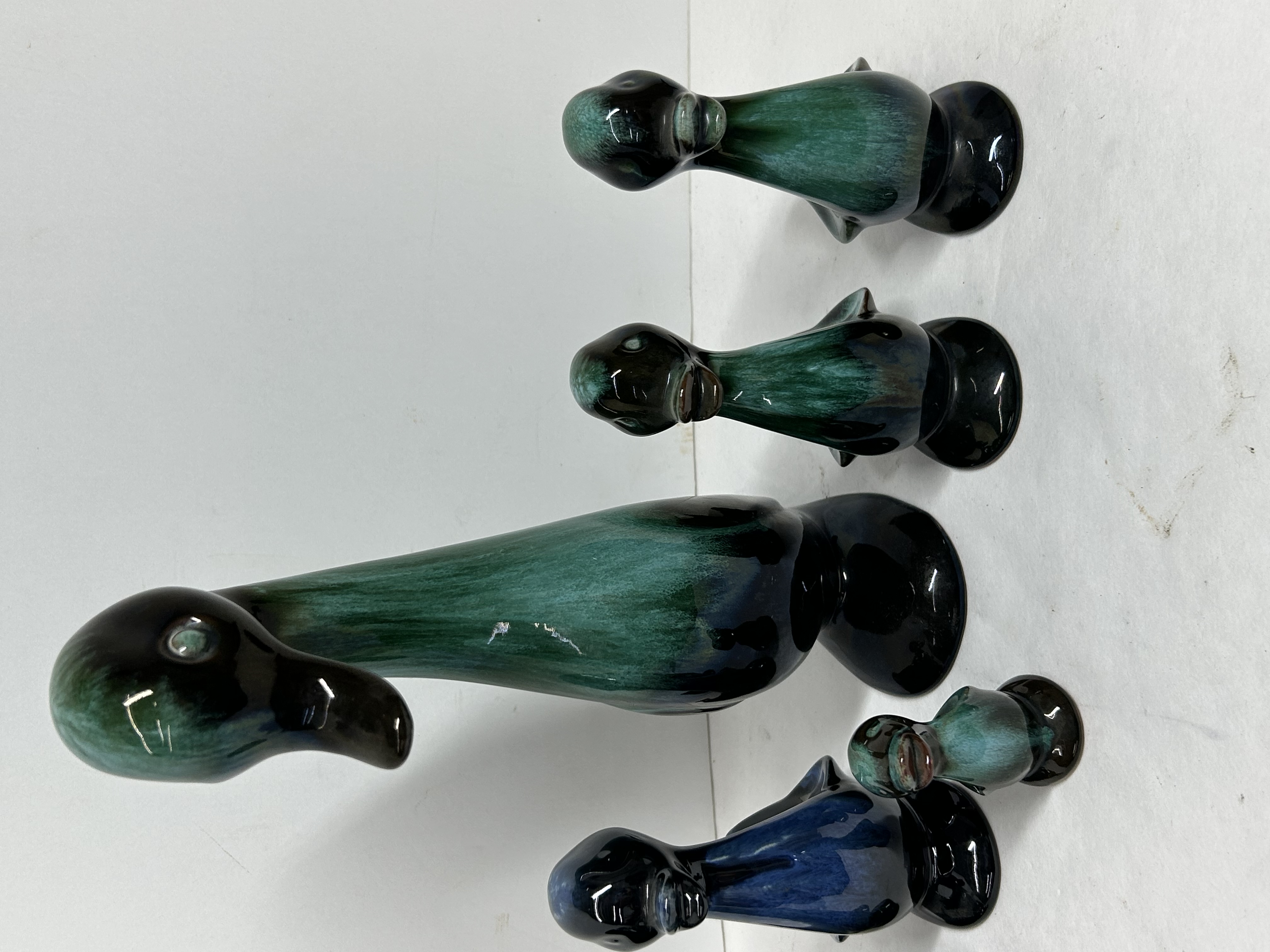 BLUE MOUNTAIN POTTERY STYLE CERAMIC WATERFOWL, MID-CENTURY