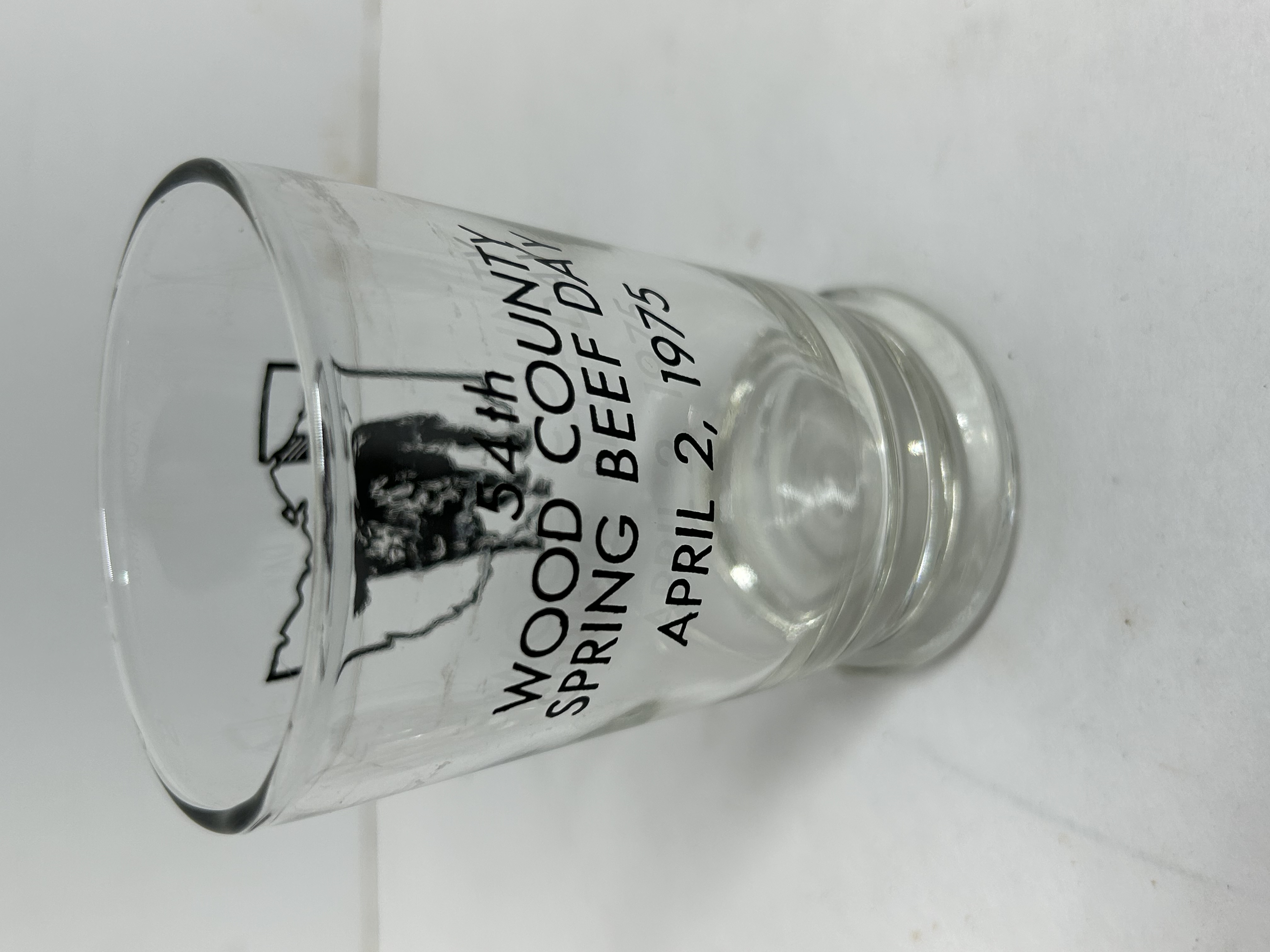 VARIOUS BLACK ANGUS GLASSWARE, 1975