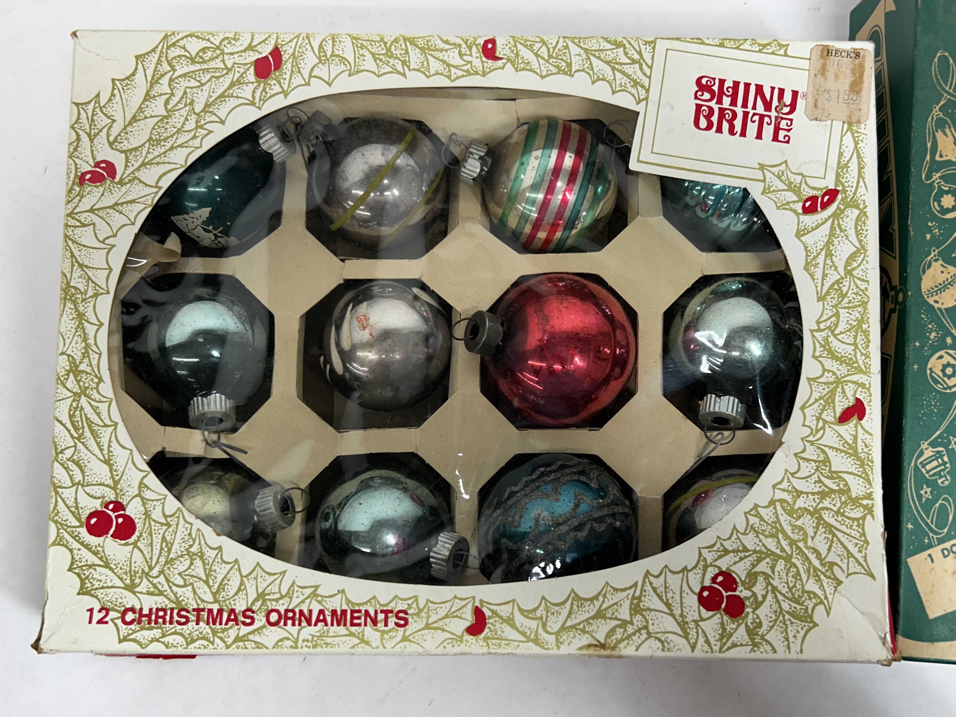 SHINY BRITE GLASS ORNAMENTS, MID-20TH CENTURY