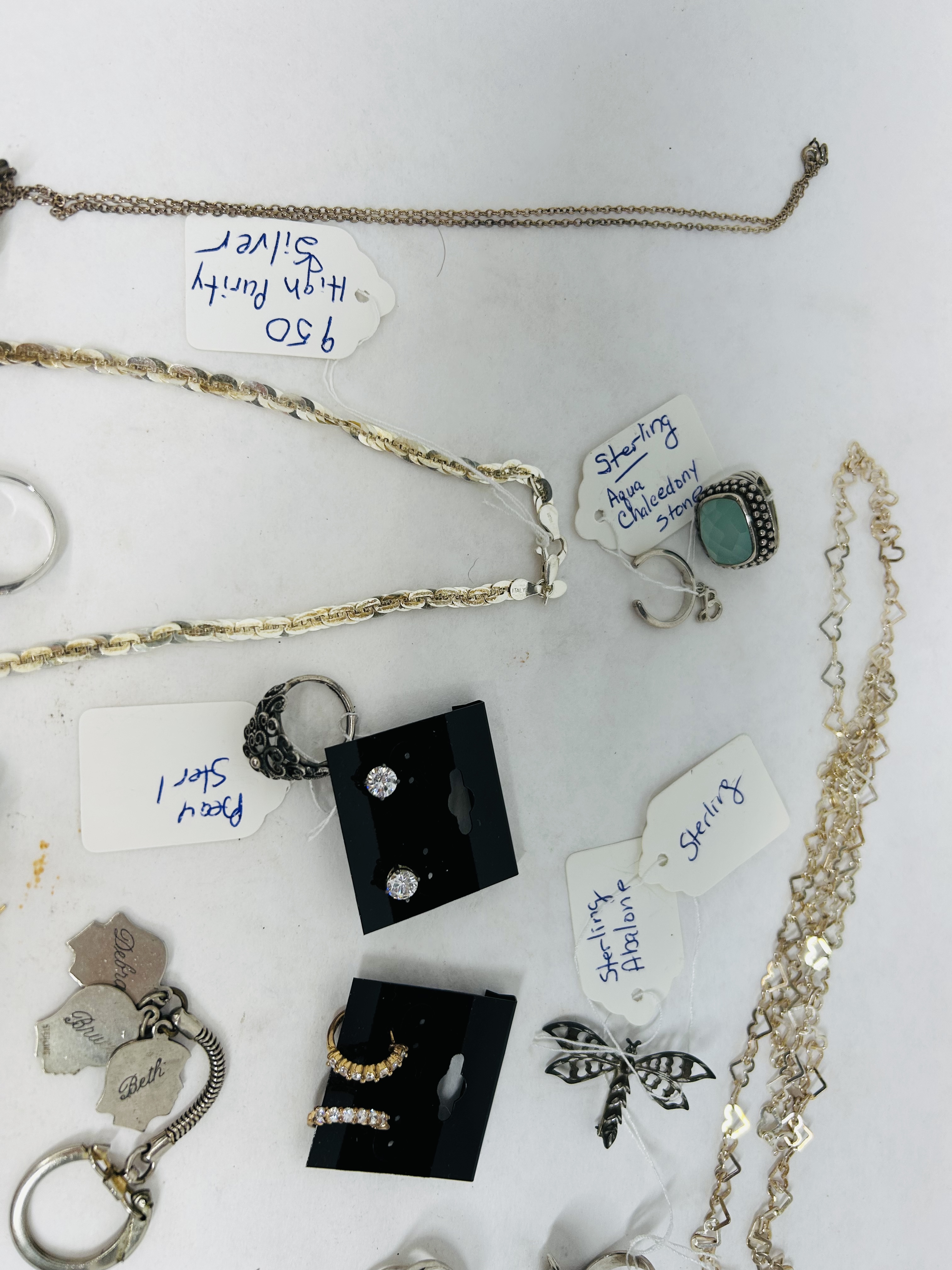 COLLECTION OF STERLING AND COSTUME JEWELRY