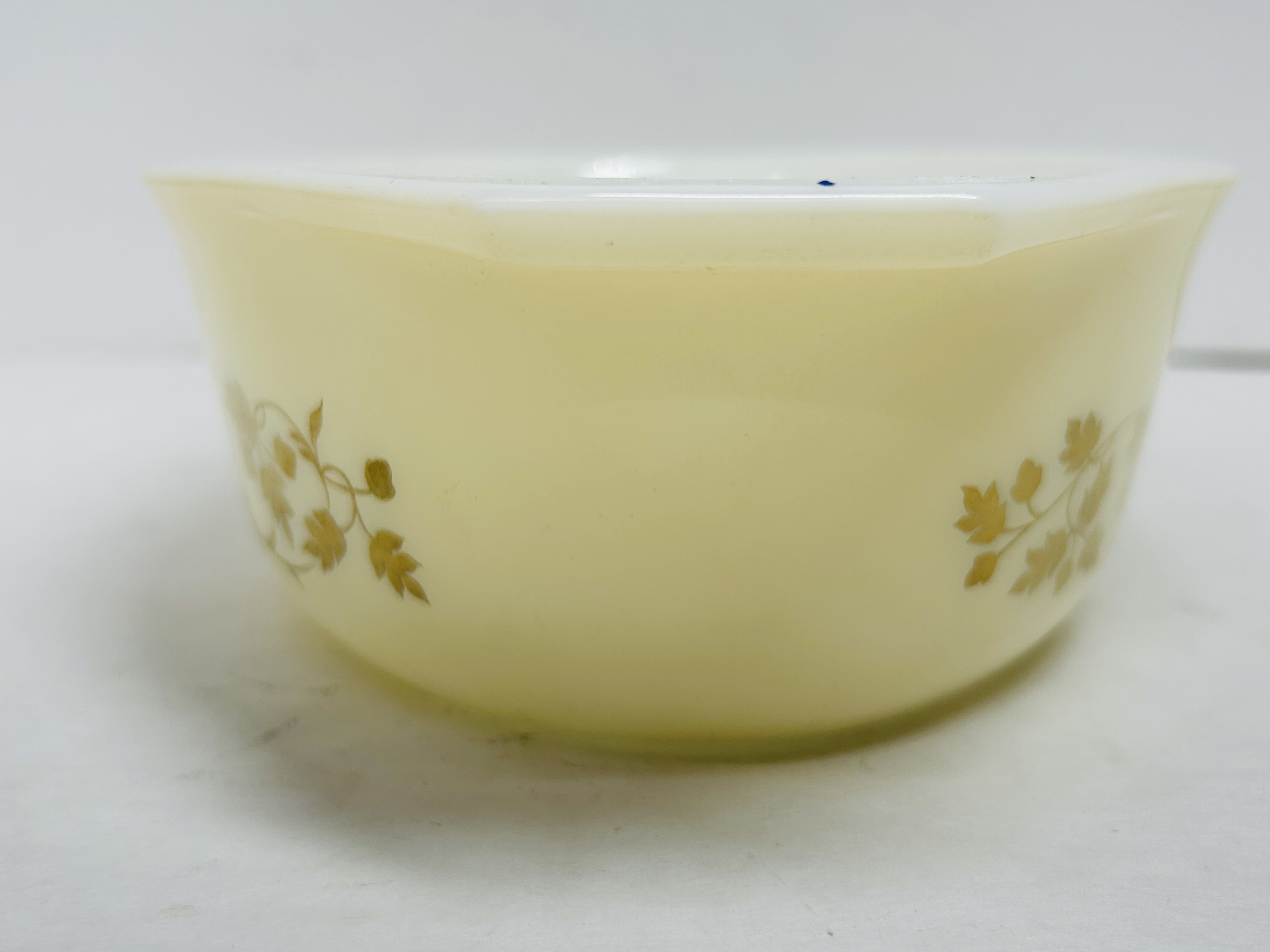 PYREX GOLDEN ACORN OPAL CASSEROLE, 1960