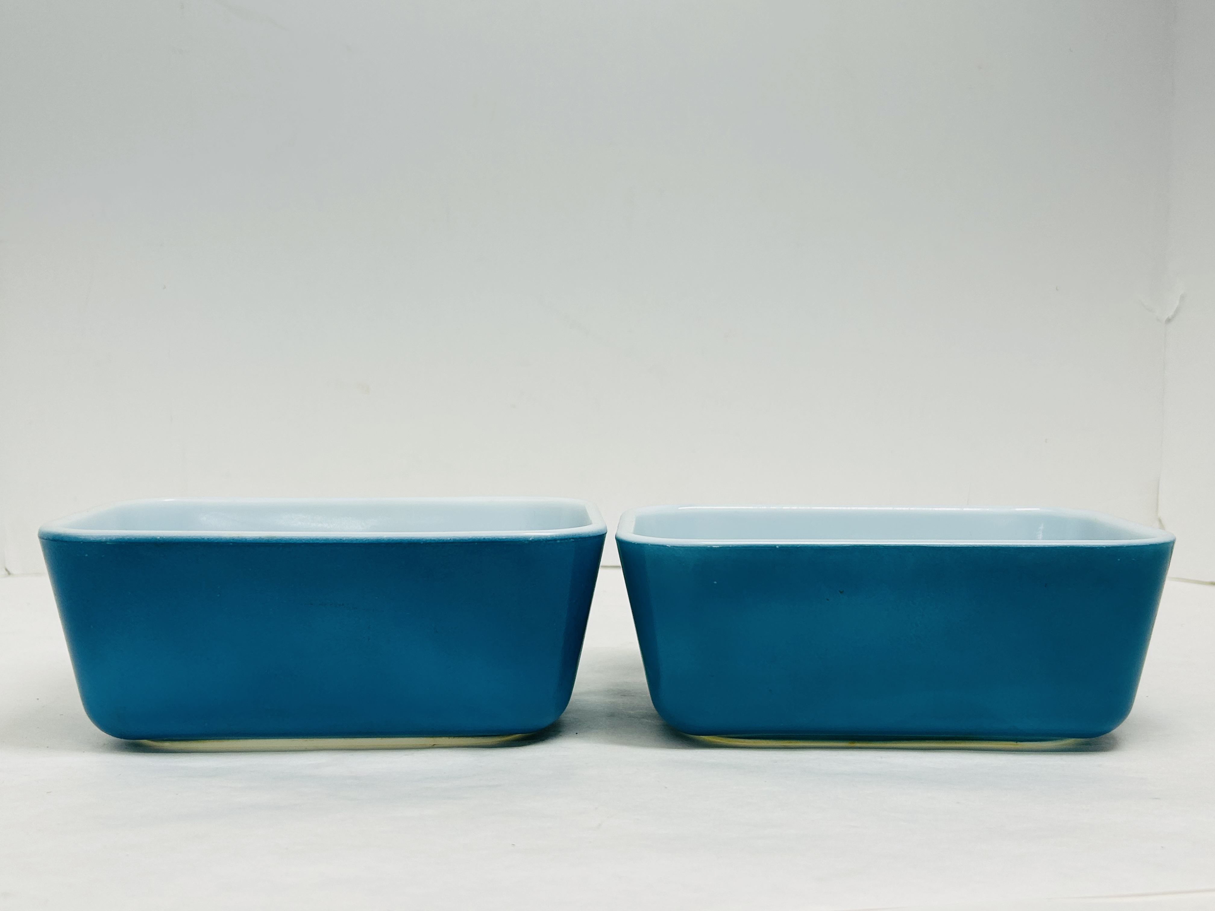 PYREX BLUE GLASS DISHES