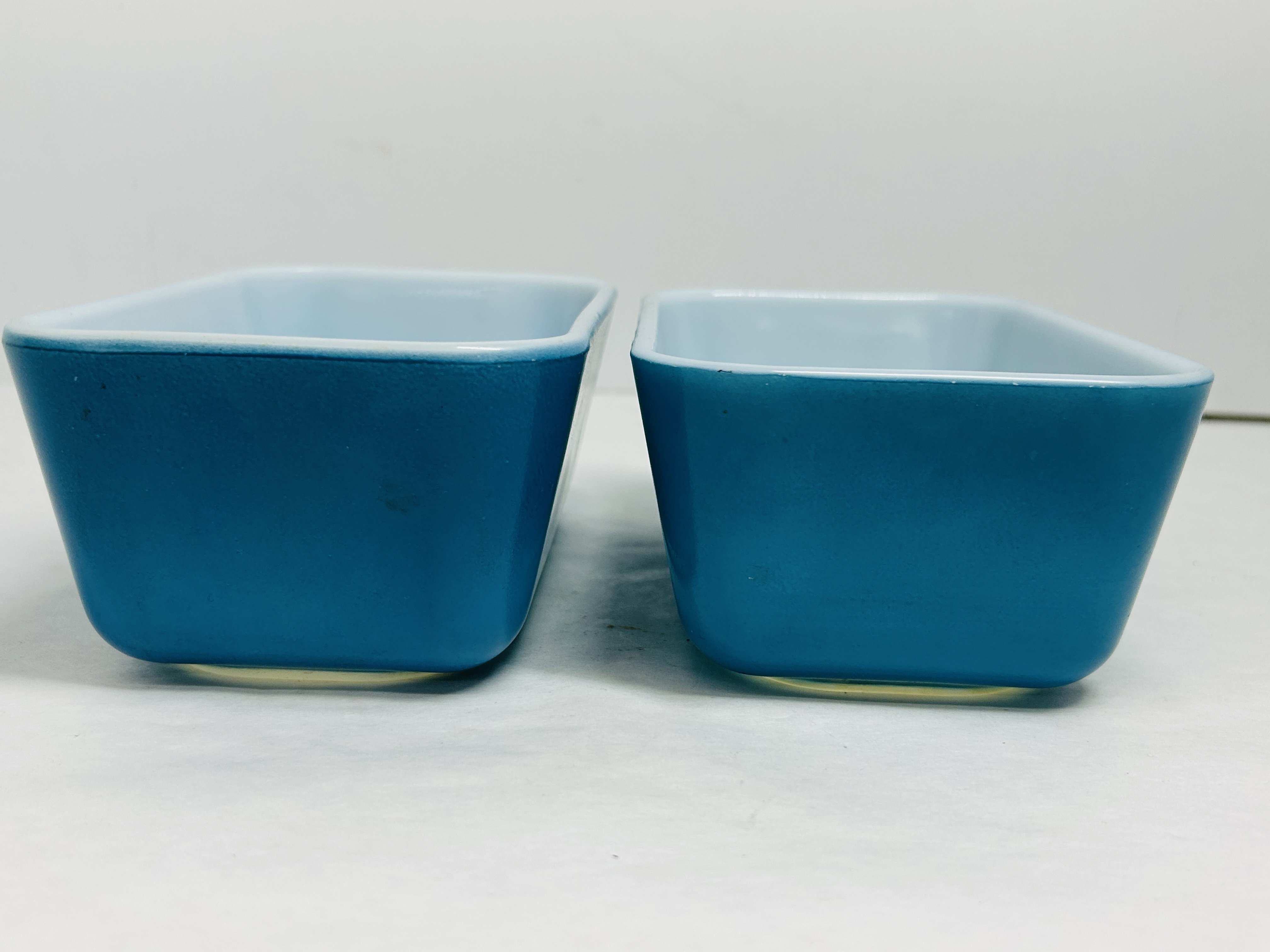 PYREX BLUE GLASS DISHES