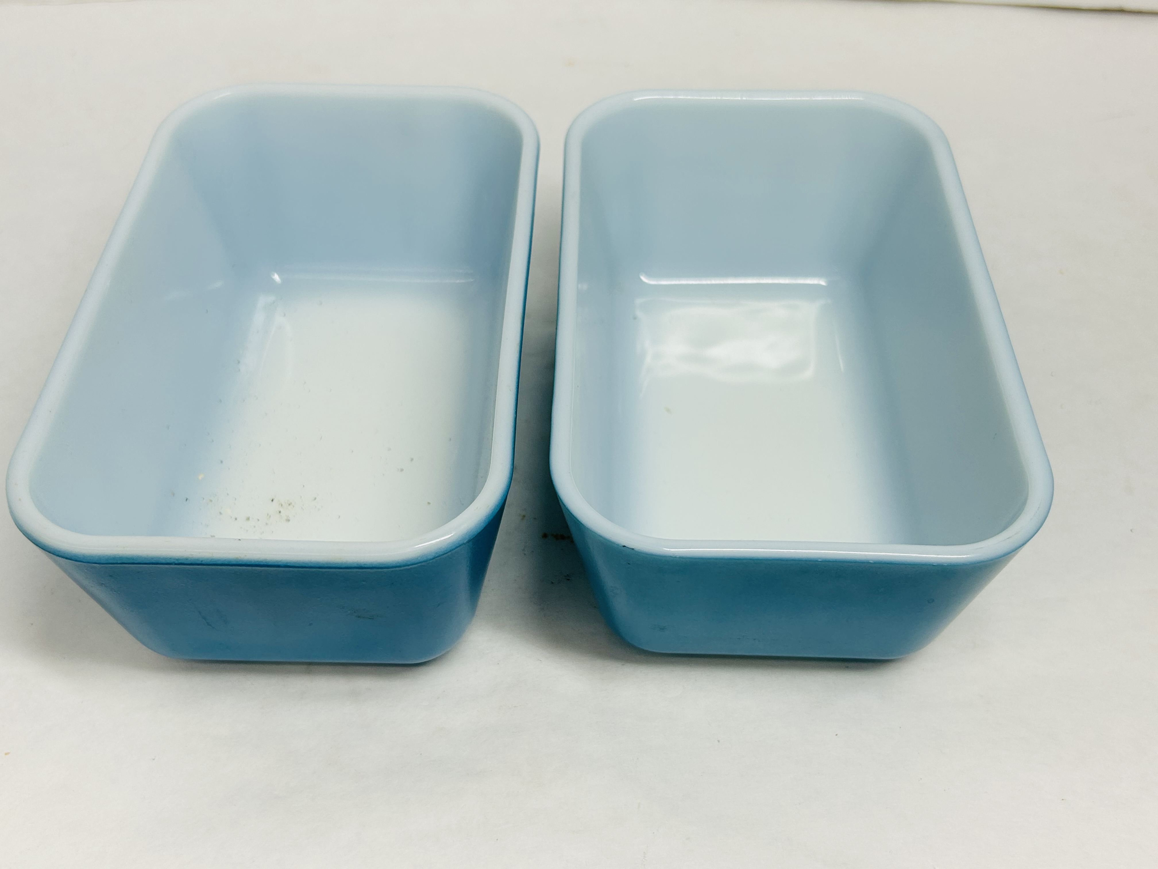 PYREX BLUE GLASS DISHES