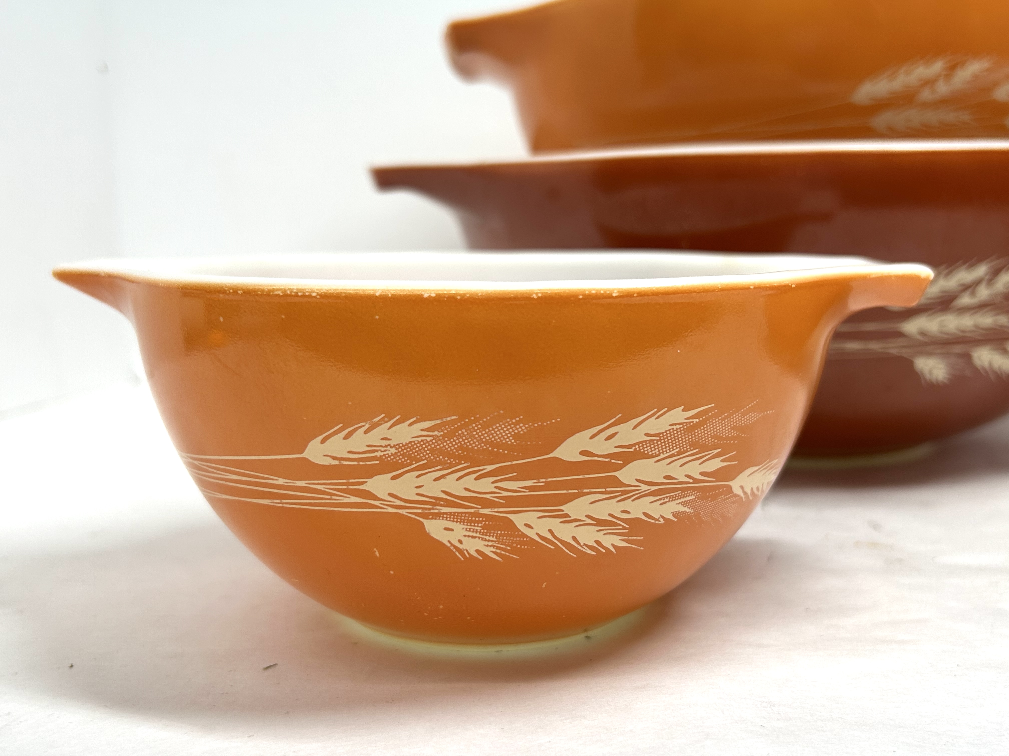 PYREX AUTUMN HARVEST CINDERELLA BOWLS, 1980