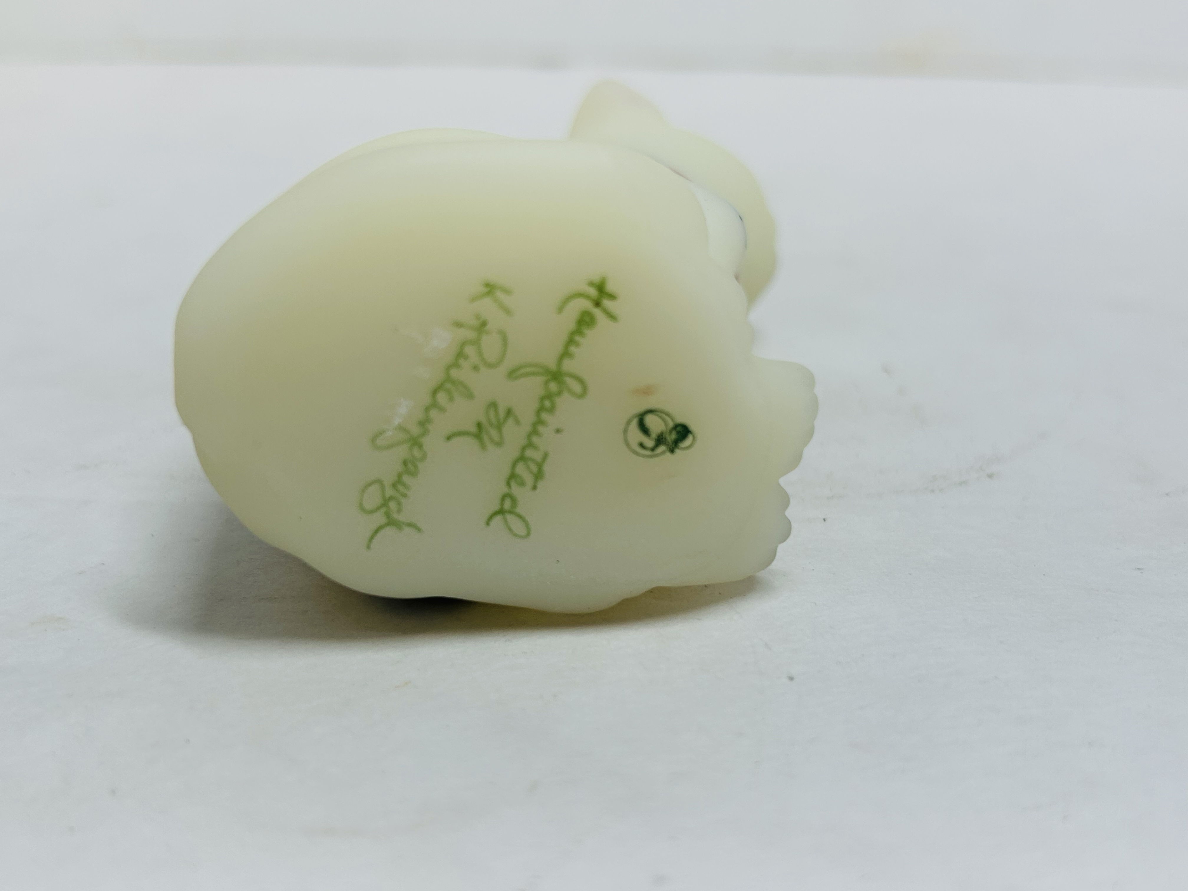 FENTON PATRIOTIC WHITE SATIN CAT