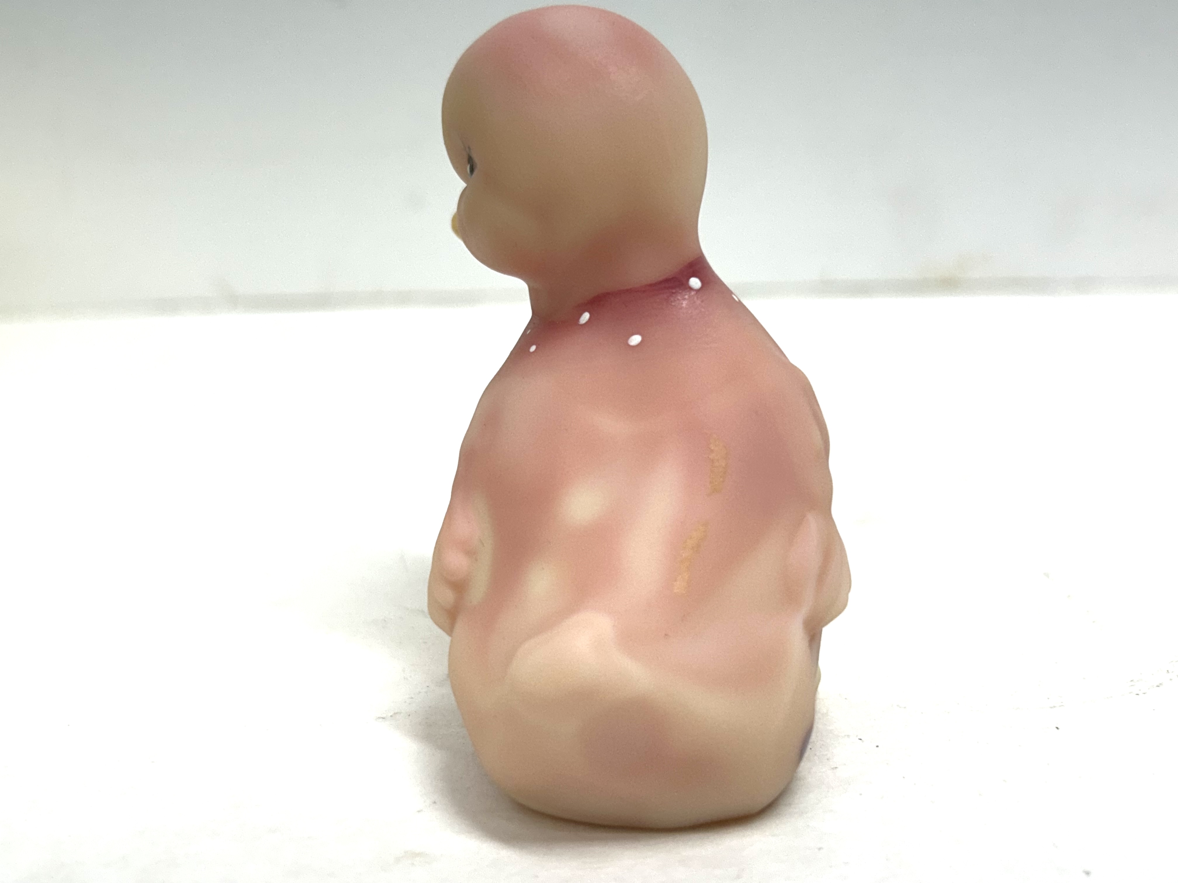 FENTON BURMESE GLASS DUCKLING, 2003