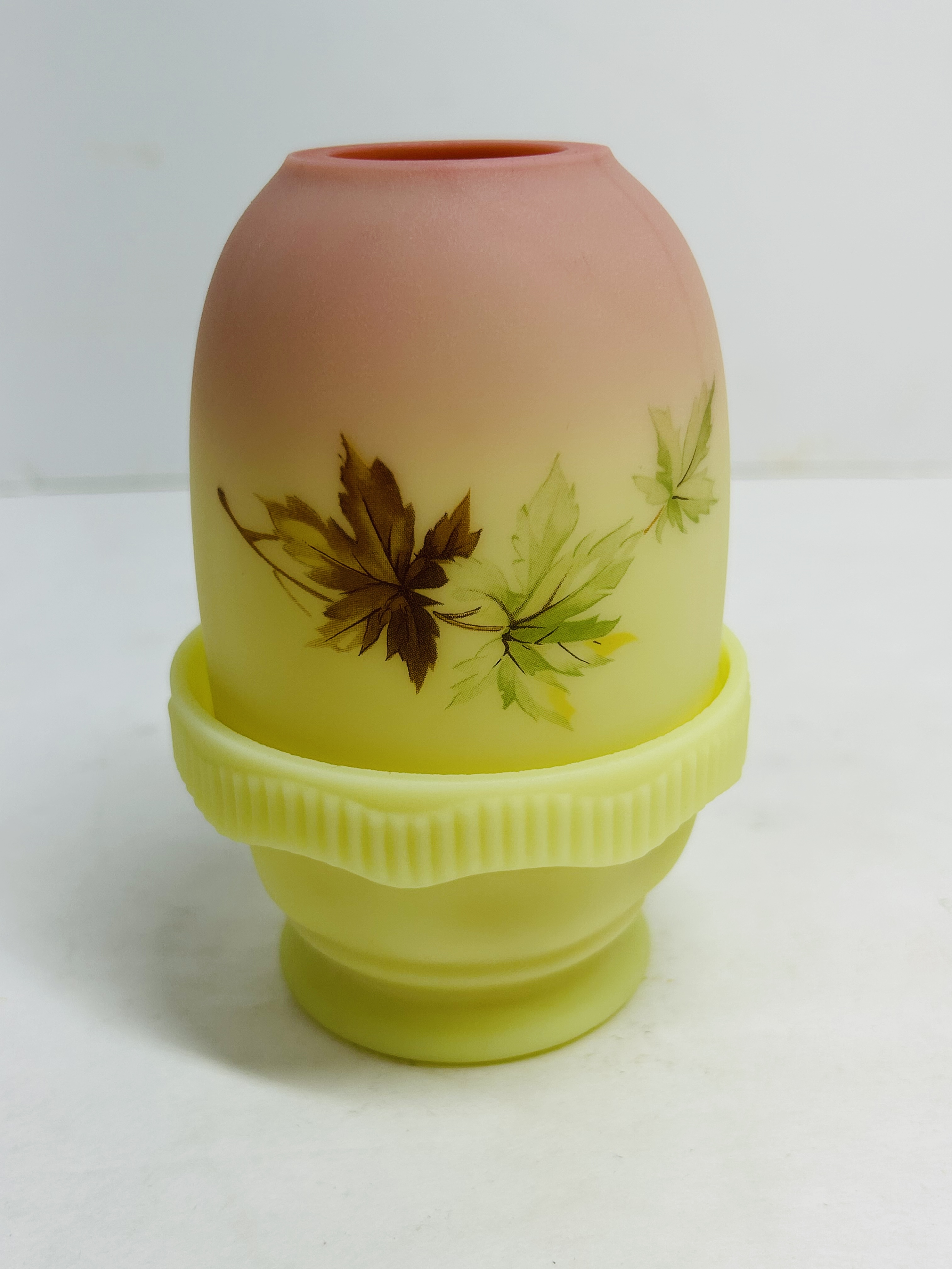 FENTON BURMESE FAIRY LAMP