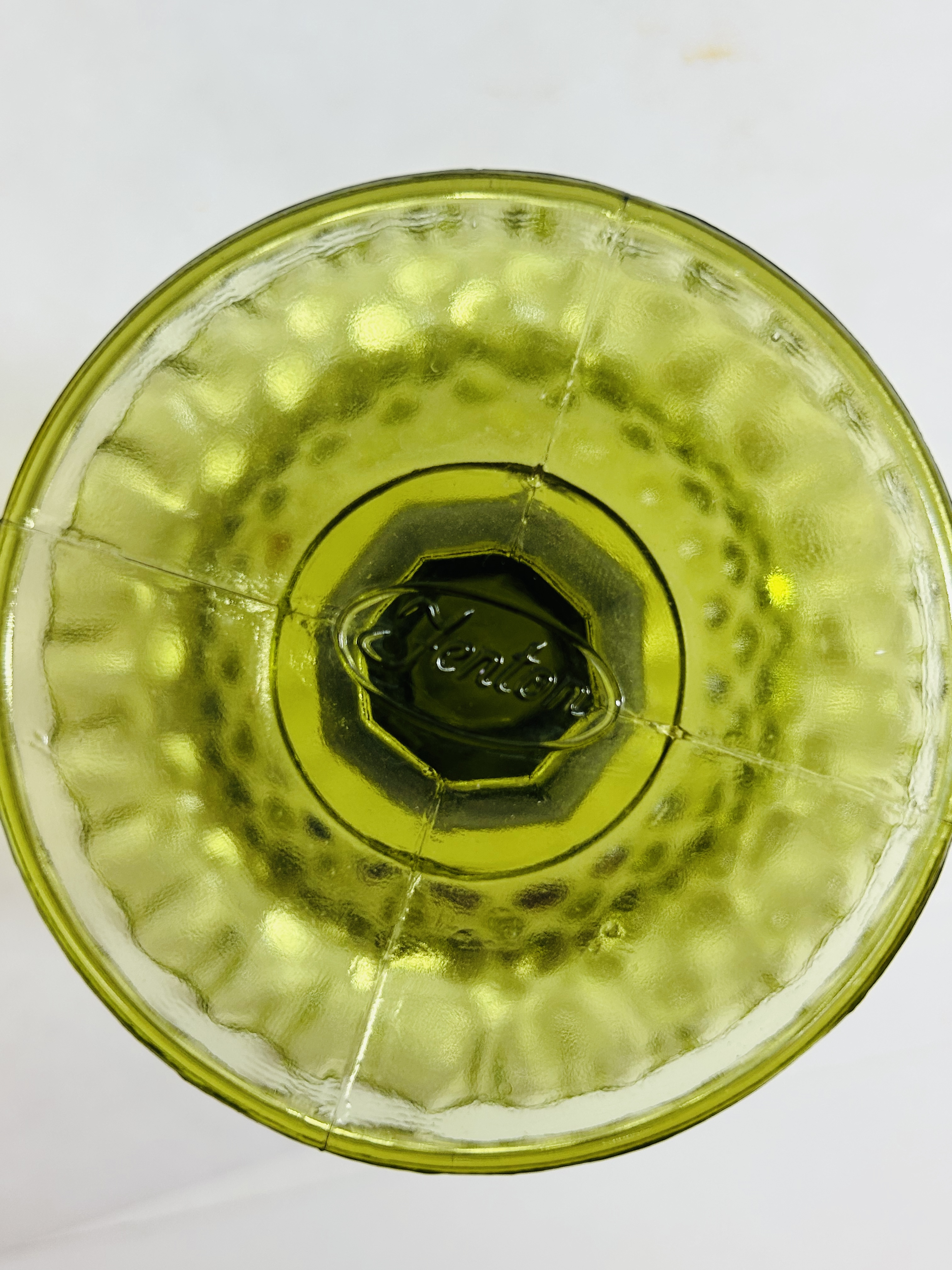 FENTON, TWO ART GLASS COMPOTES, 1970S