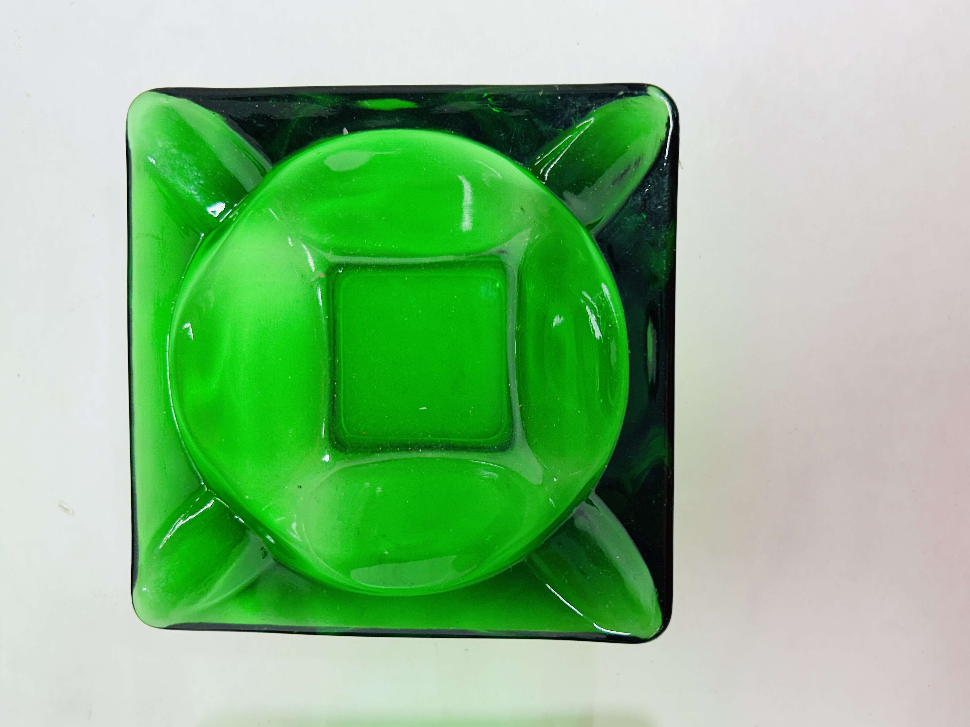 ANCHOR HOCKING GLASS ASHTRAYS, 1950S