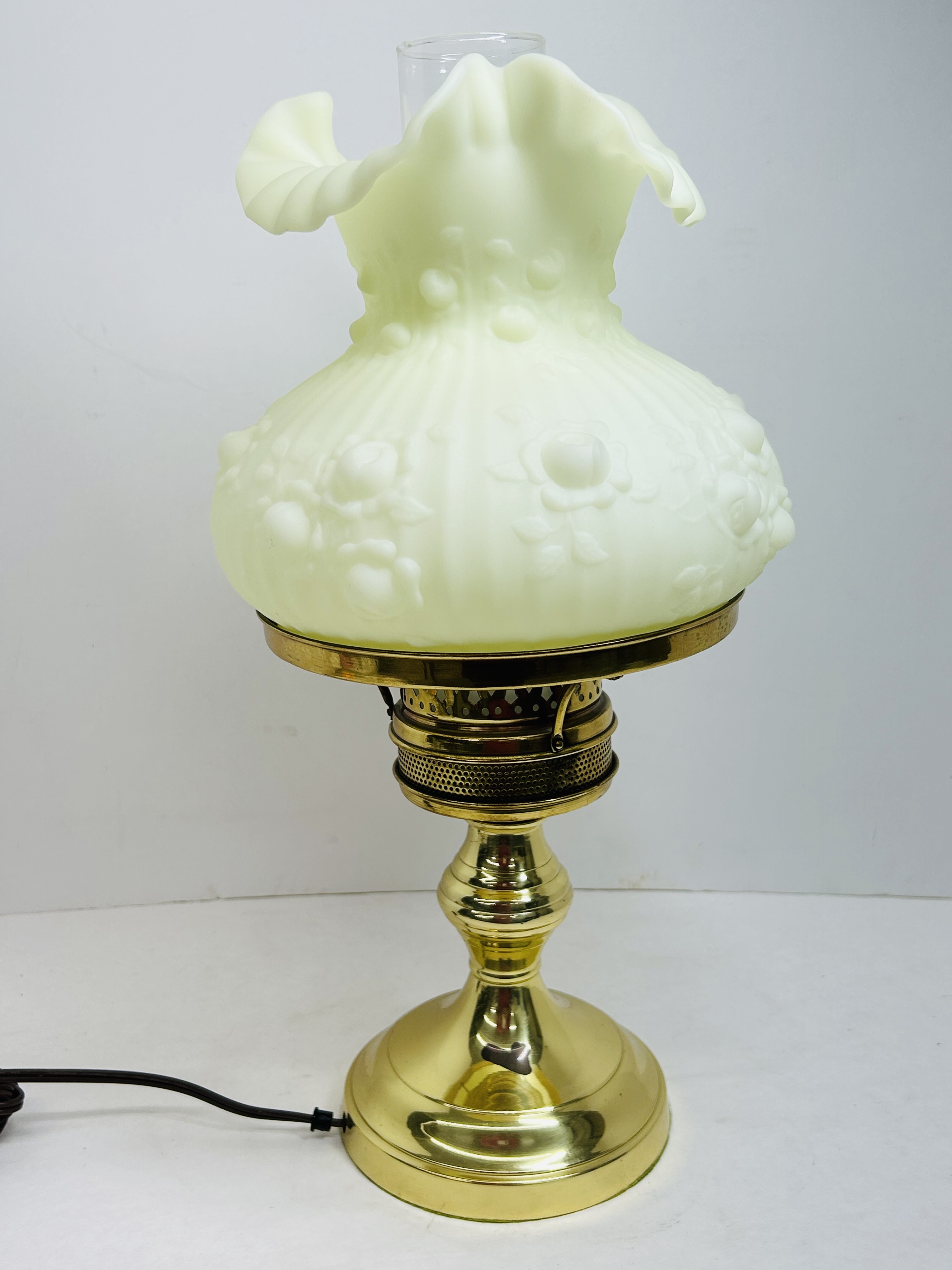 FENTON CUSTARD LAMP, C.1970