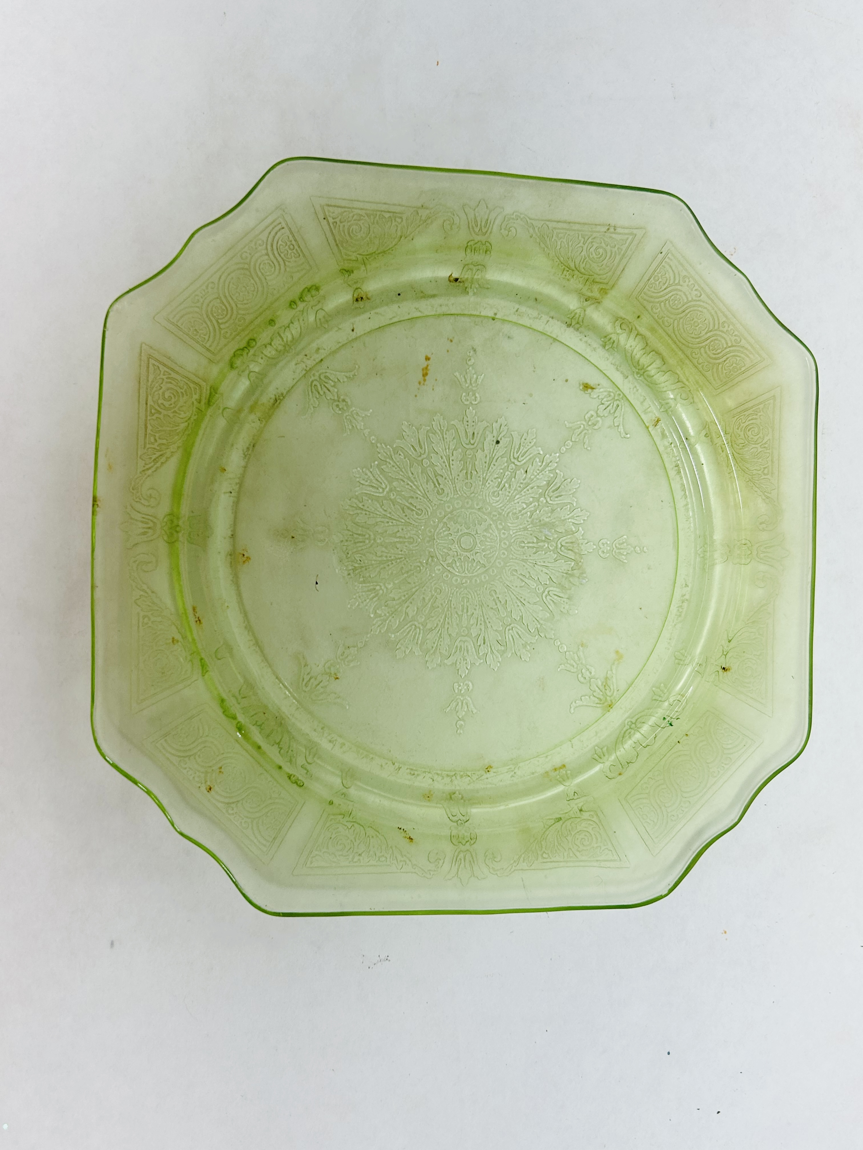 HOCKING PRINCESS URANIUM PLATE, 1930S