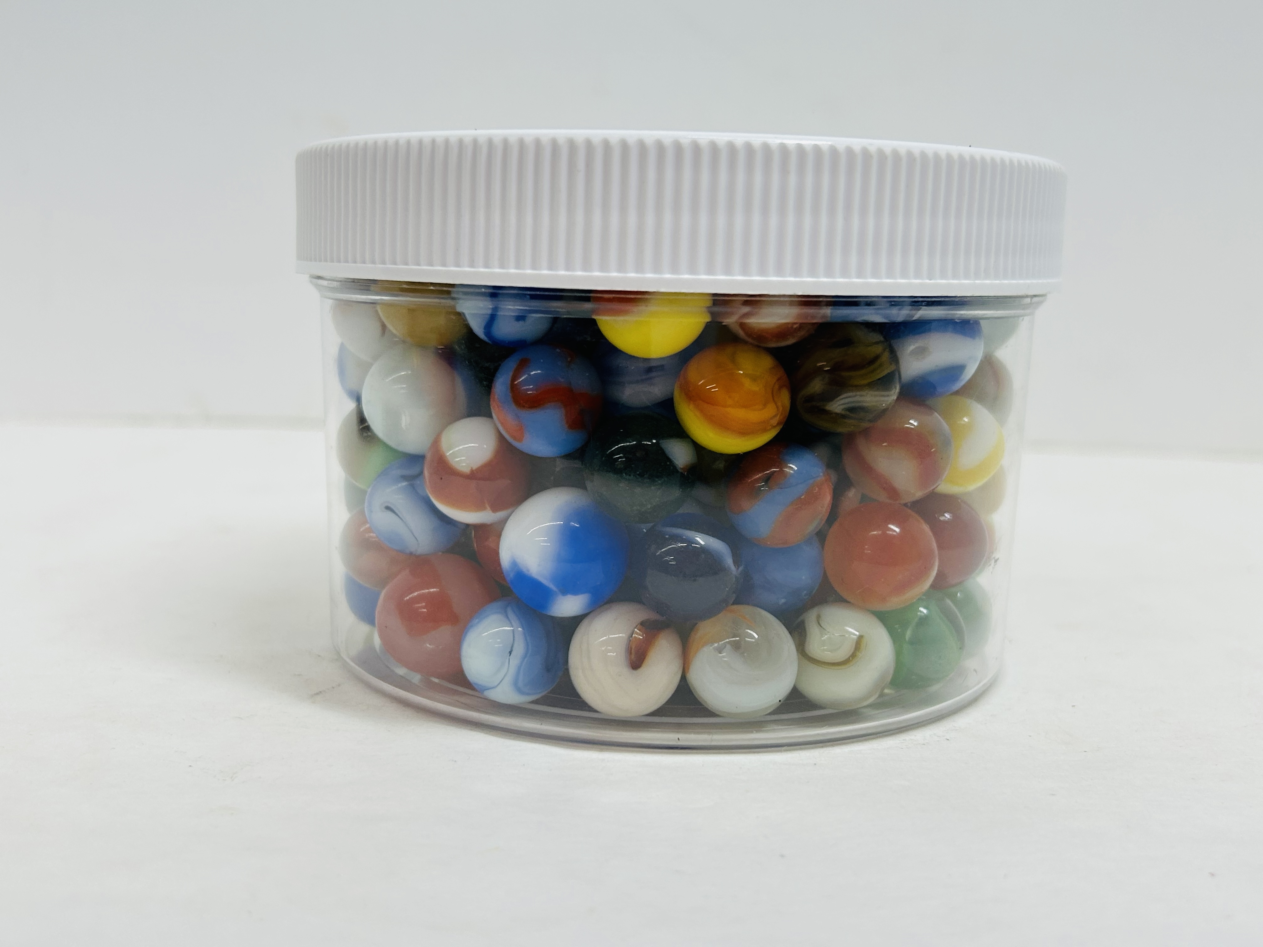 AMERICAN MIXED GLASS MARBLES VINTAGE