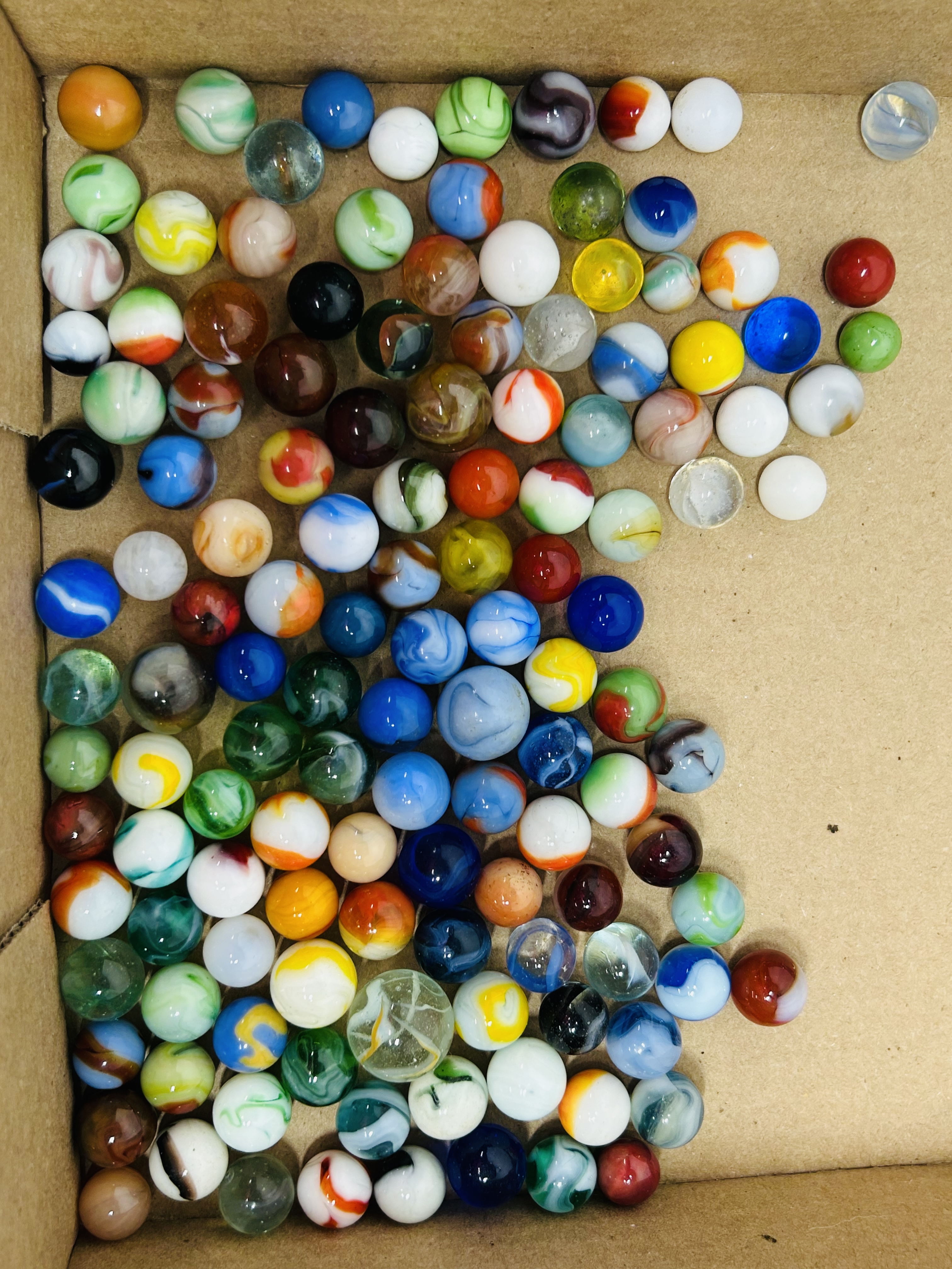 GLASS MARBLES, MID-20TH CENTURY