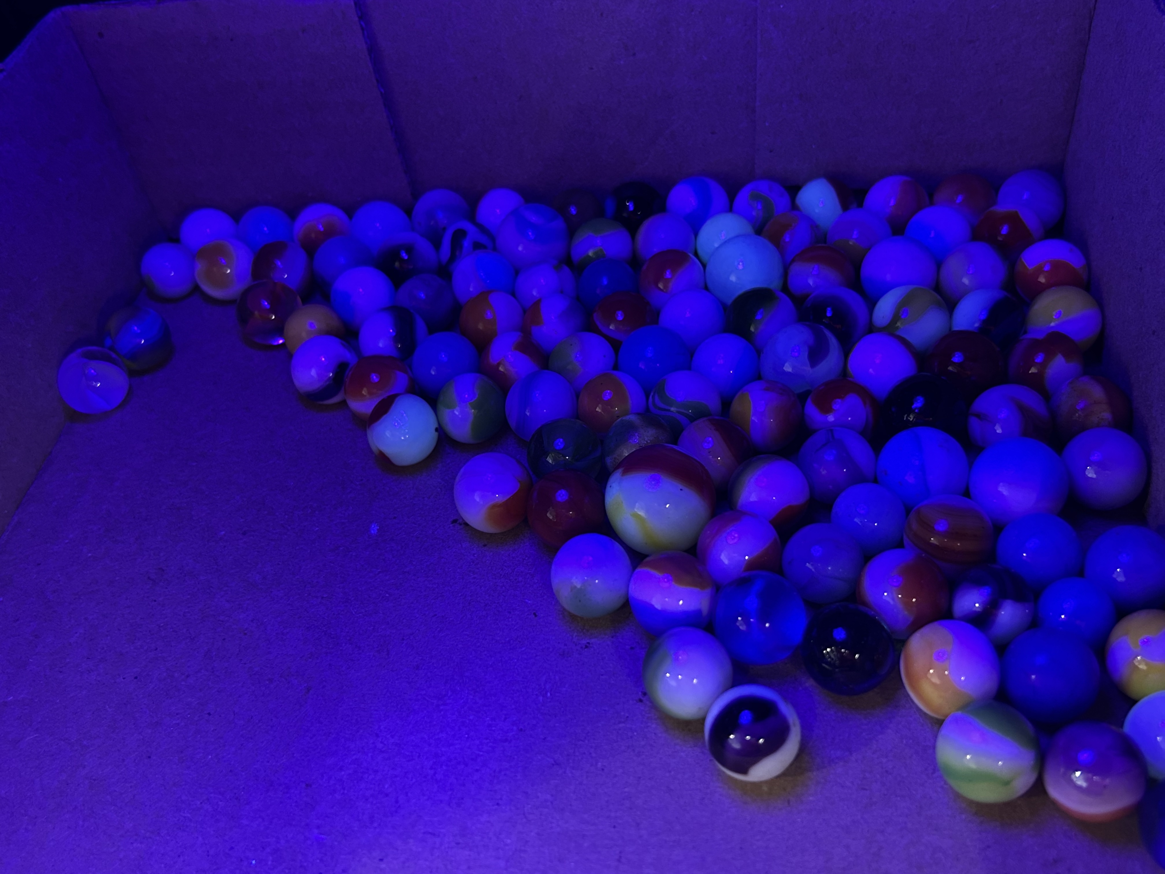 GLASS MARBLE COLLECTION, MID-20TH CENTURY