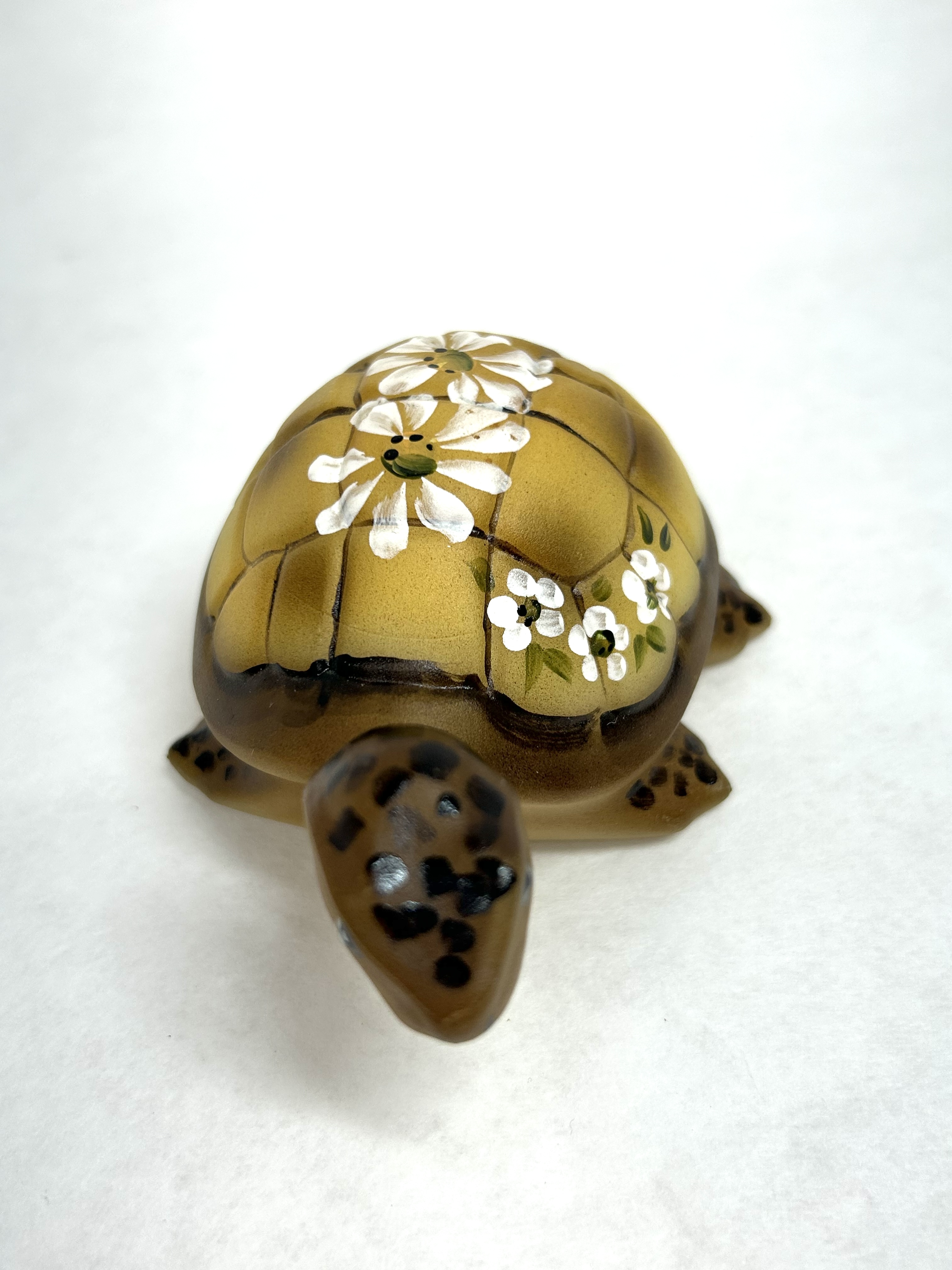 FENTON HAND PAINTED GLASS TURTLE 2021