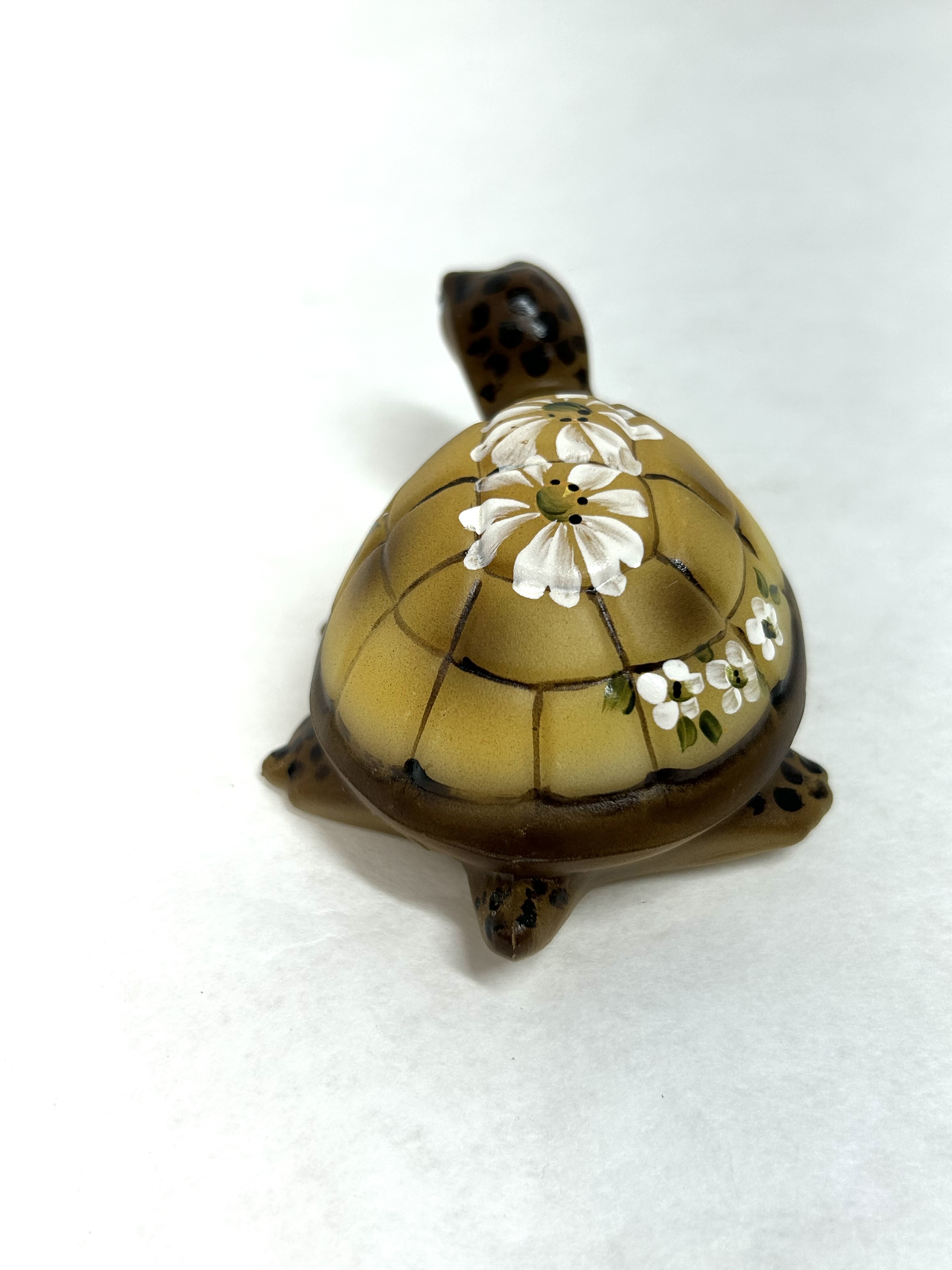 FENTON HAND PAINTED GLASS TURTLE 2021