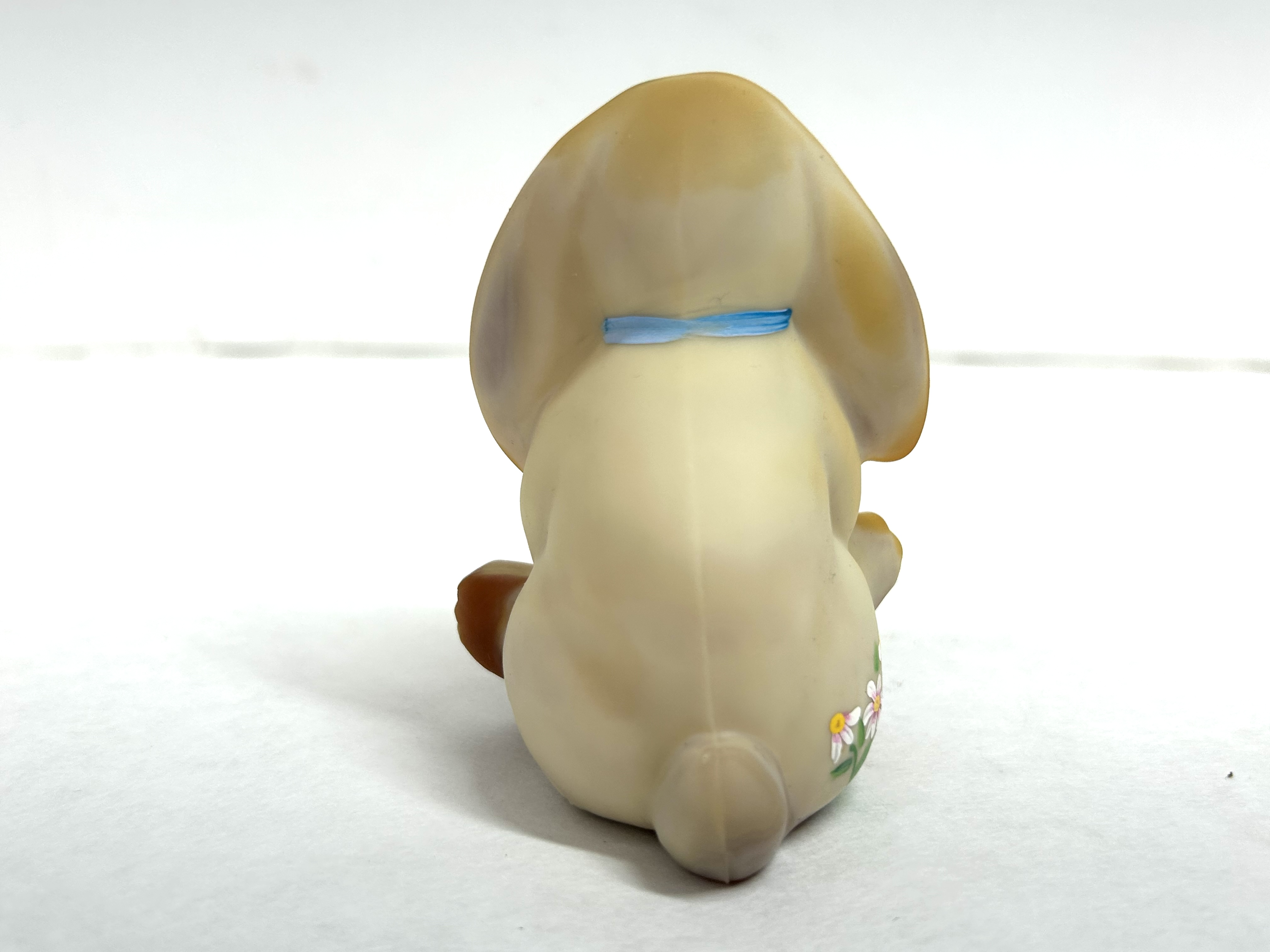 FENTON BURMESE SATIN BUNNY FIGURINE, 2008