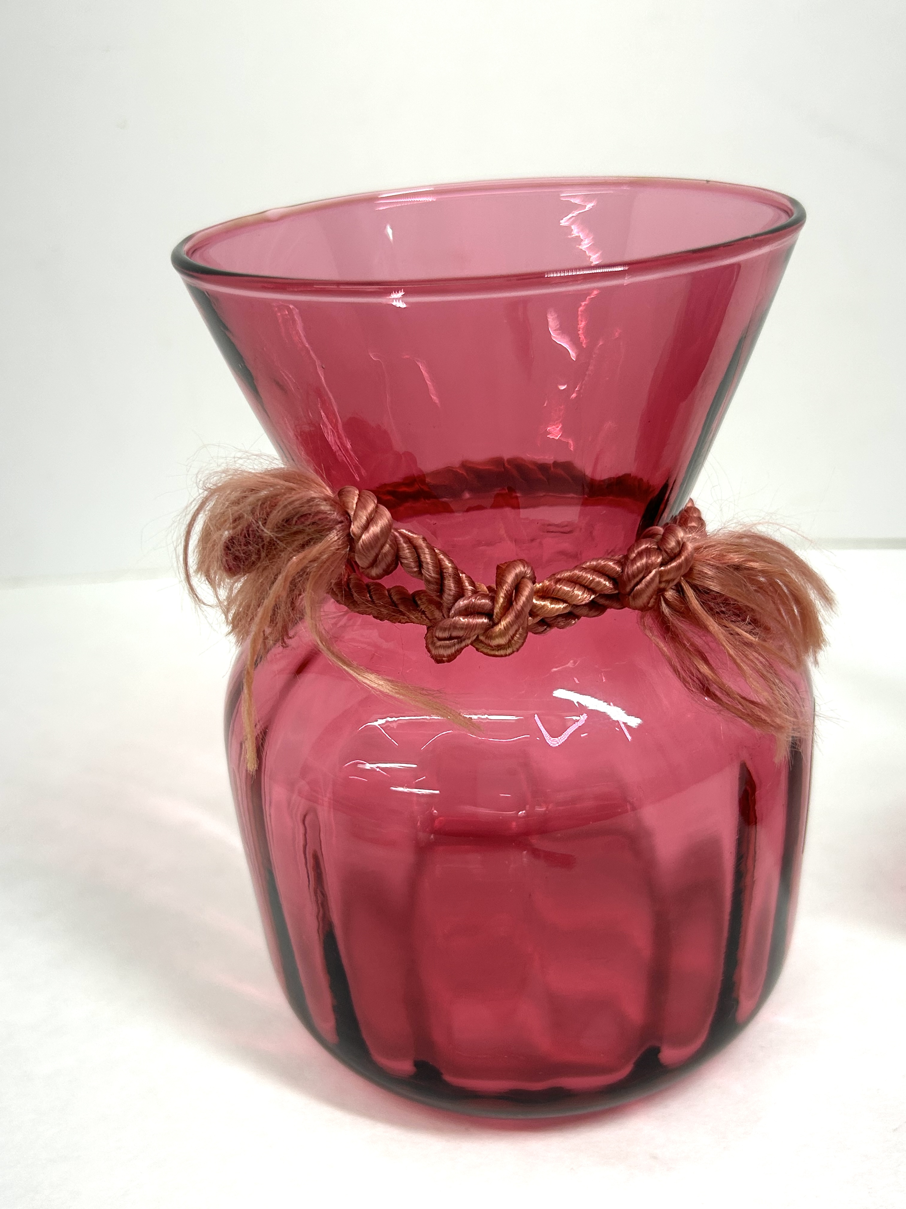 PILGRIM AND SIGNED CRANBERRY GLASS, 1976