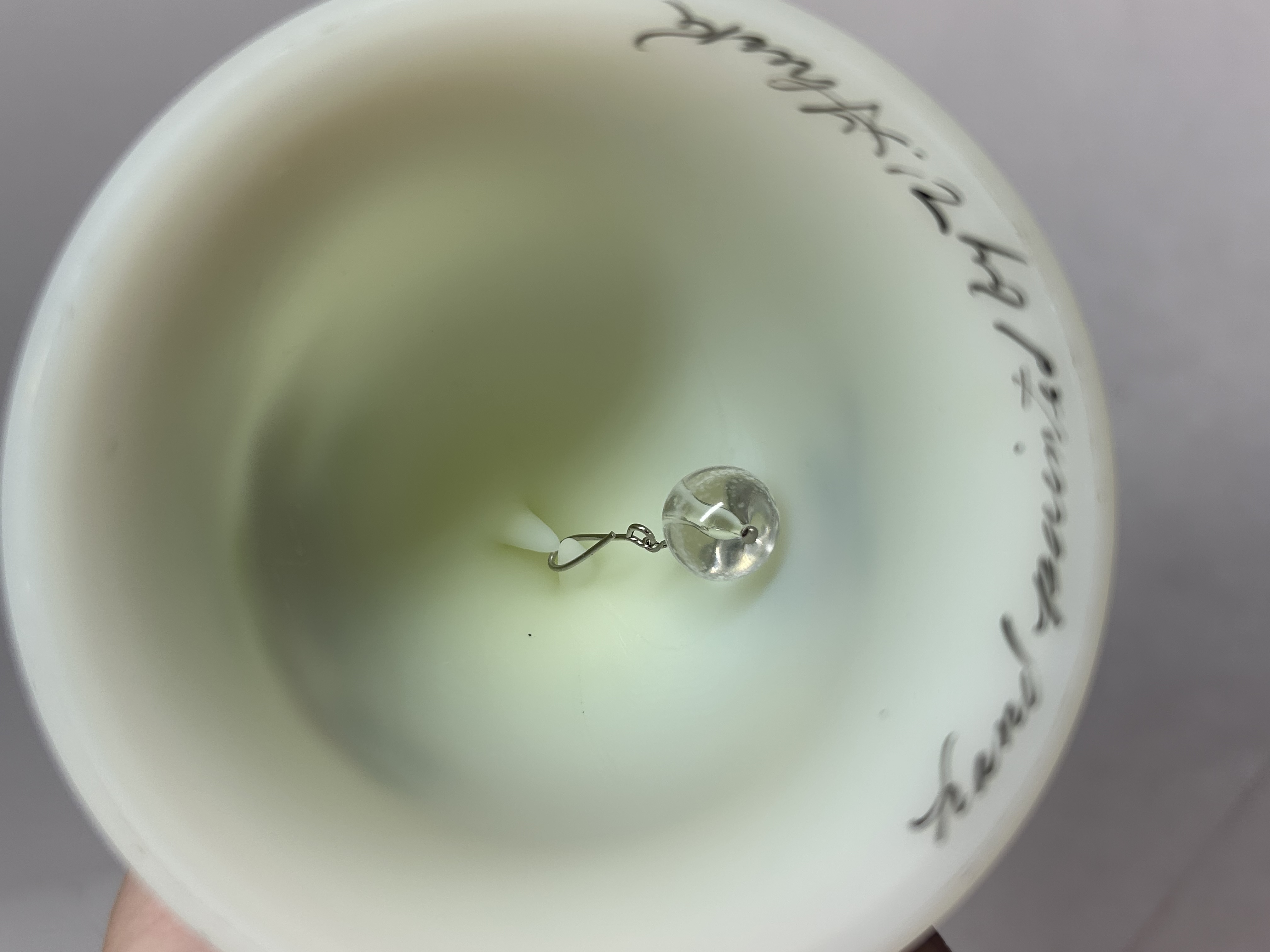 FENTON CUSTARD GLASS BELL 1980