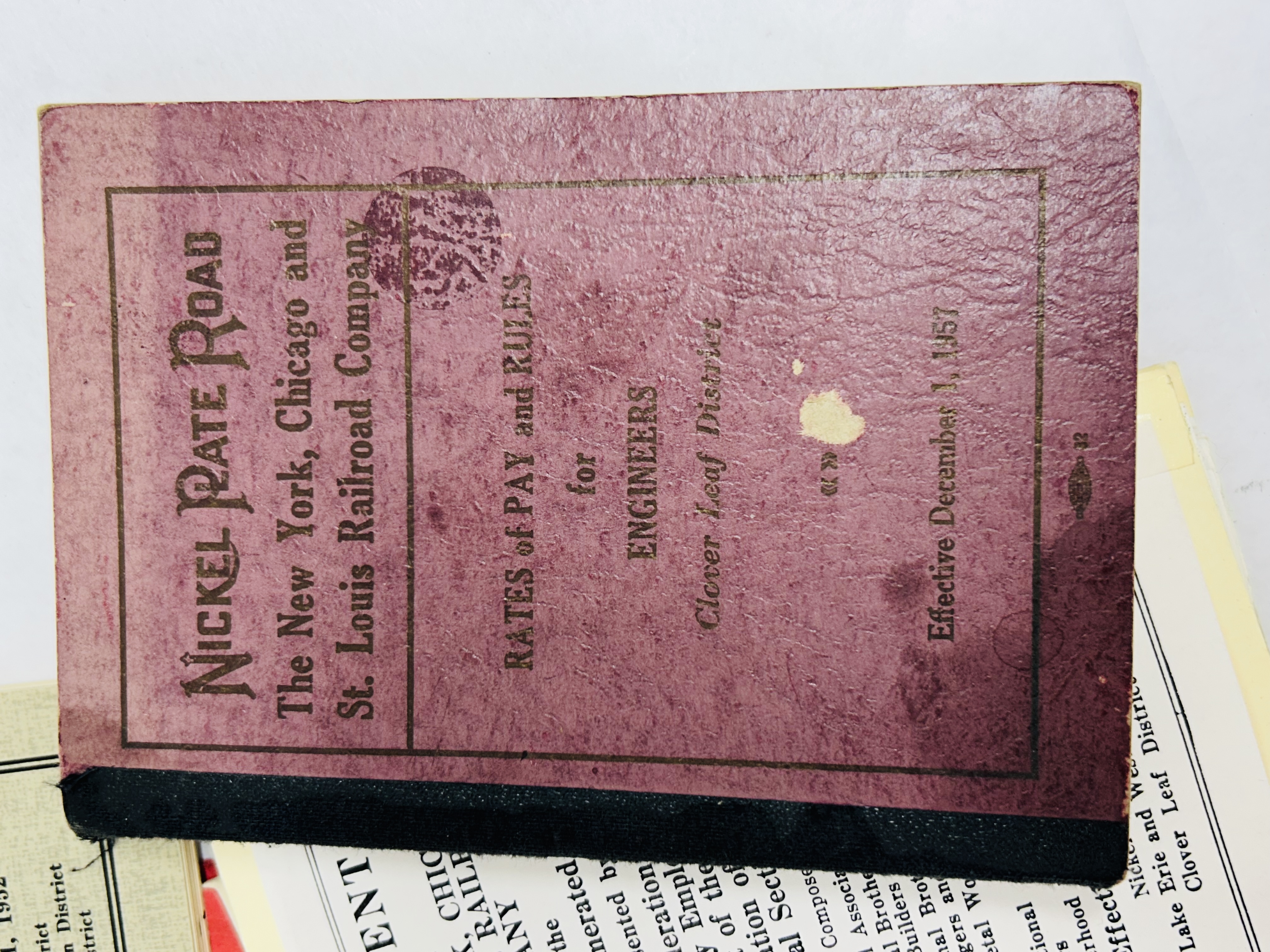 VARIOUS RAILROADS, UNION AGREEMENT PAMPHLETS, 1939-1957