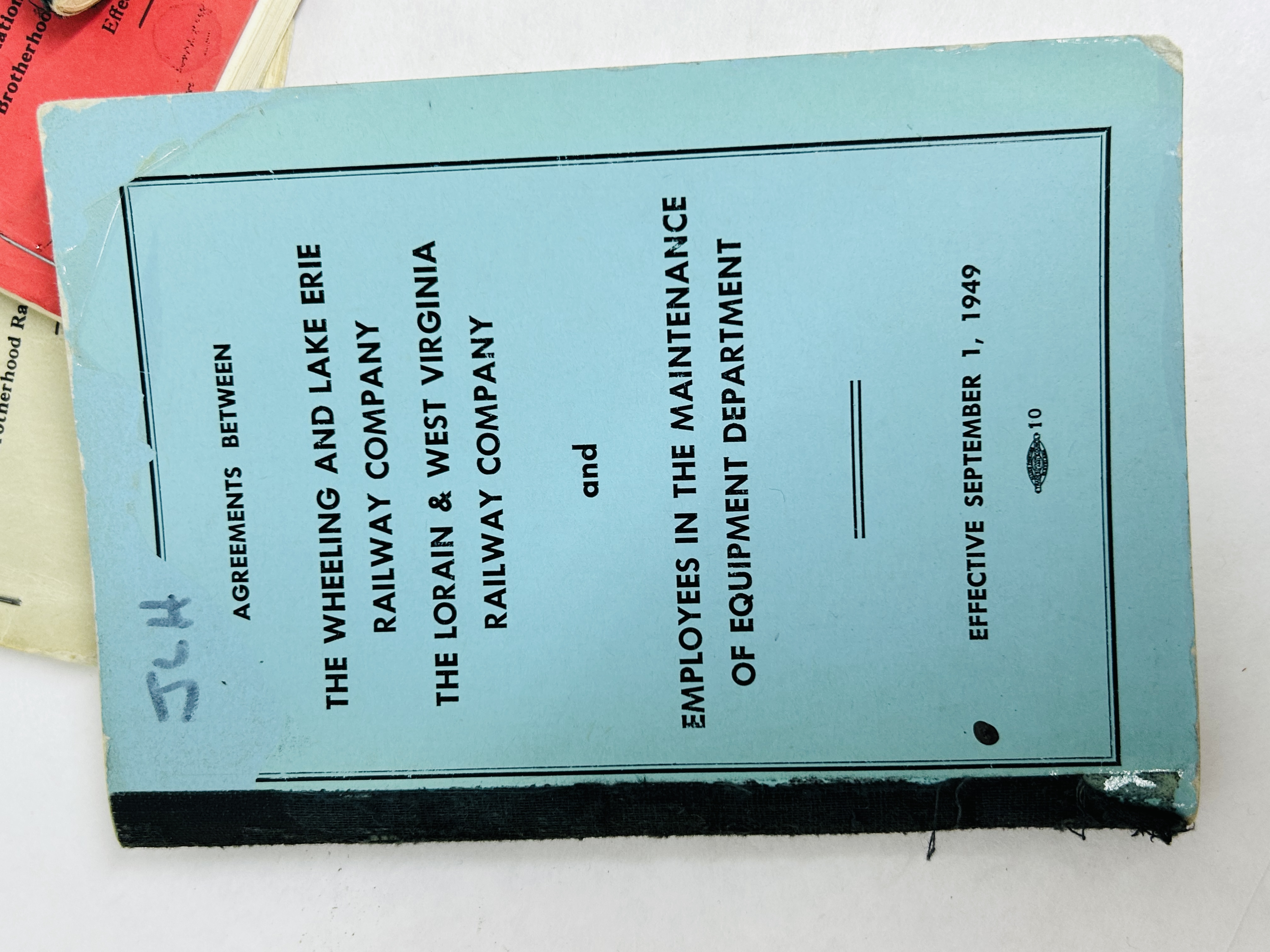 VARIOUS RAILROADS, UNION AGREEMENT PAMPHLETS, 1939-1957
