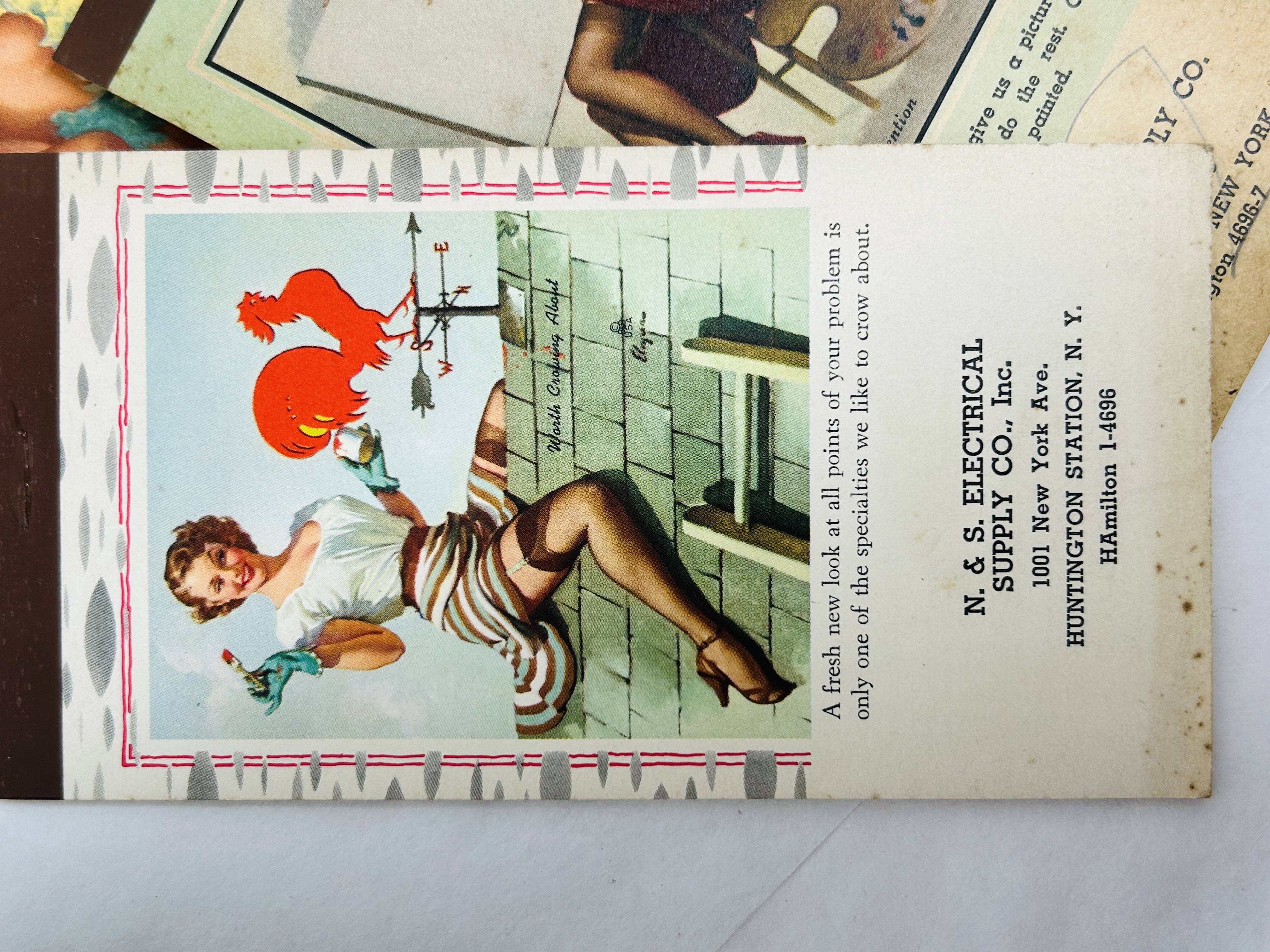 ELVGREN AND MORAN MEMO PADS, 1950S