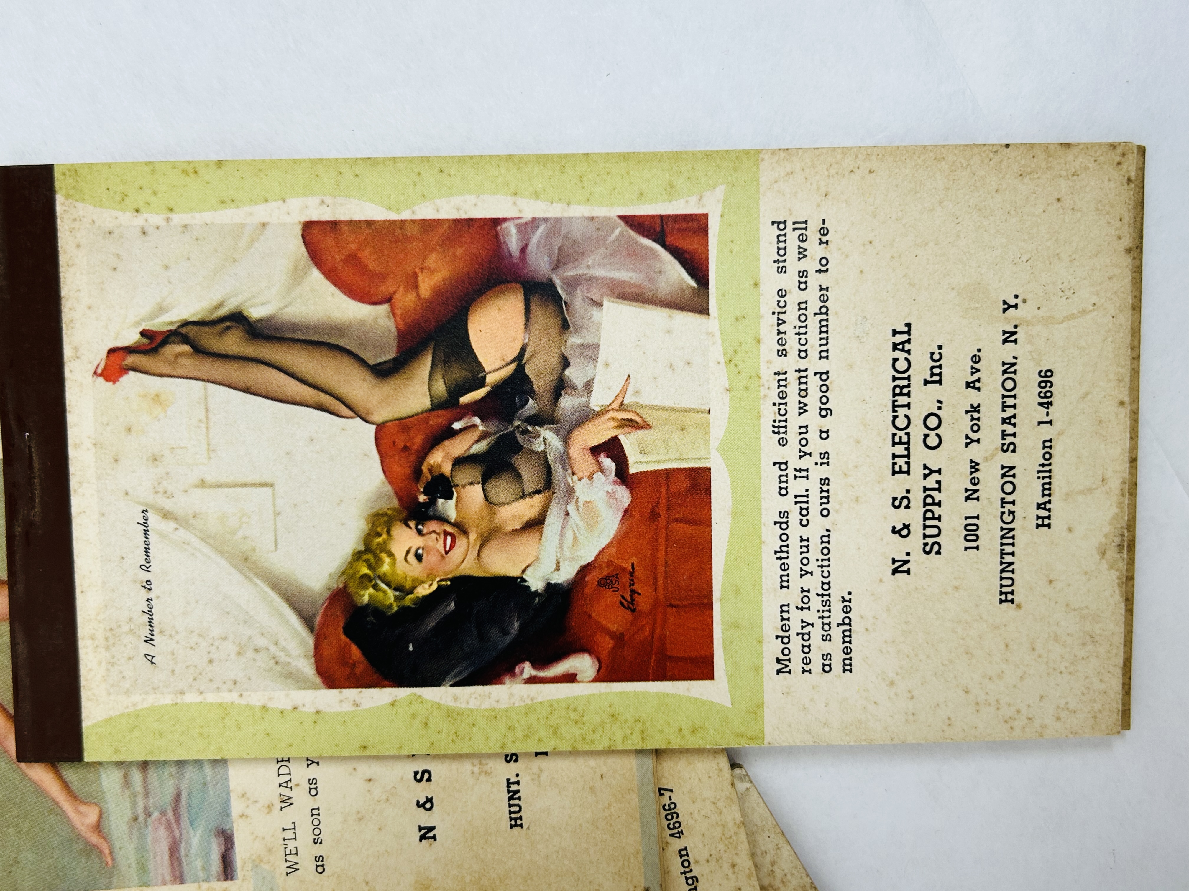 ELVGREN AND MORAN MEMO PADS, 1950S