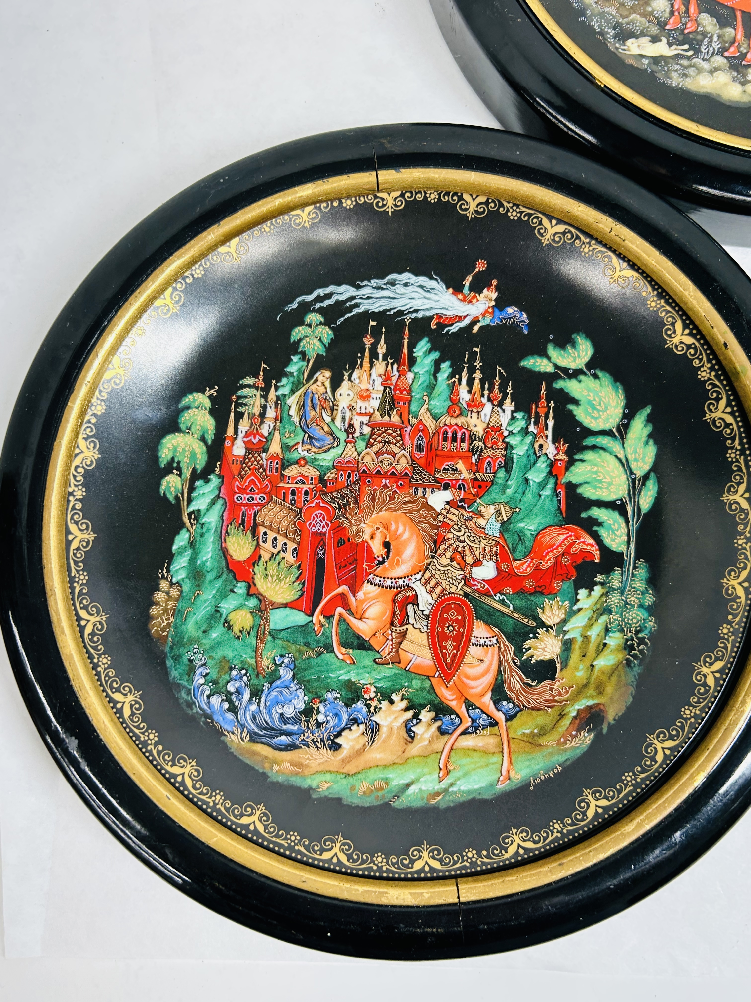 VINOGRADOV RUSSIAN LEGENDS PORCELAIN PLATES 1988-1989