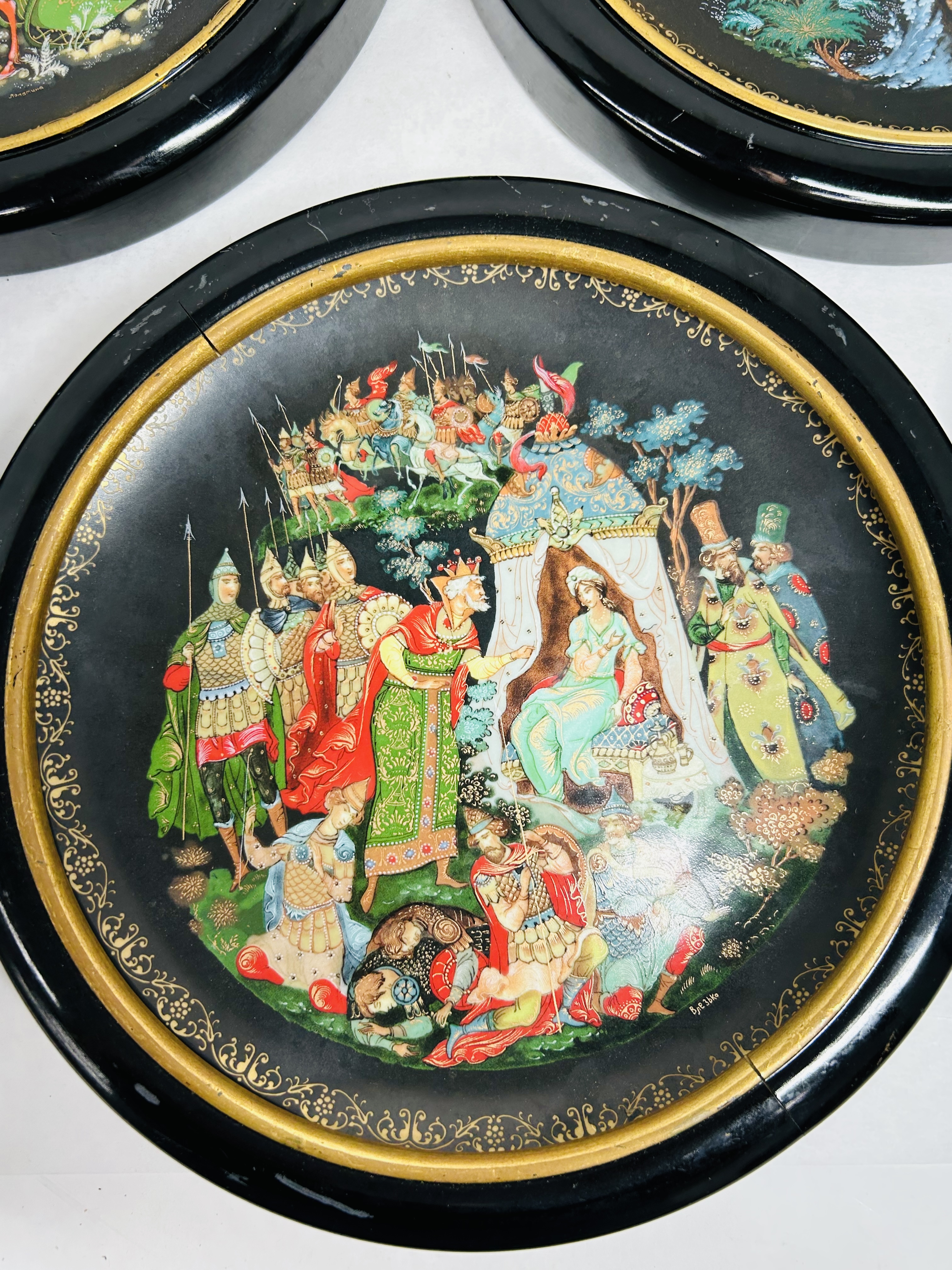 VINOGRADOV RUSSIAN LEGENDS PORCELAIN PLATES 1988-1989